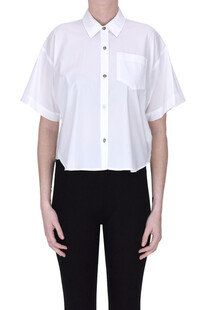 Cropped cotton shirt Michael Michael Kors