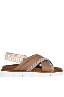 Leather and suede sandals Mou