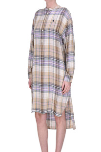 Checked print linen dress Polo Ralph Lauren