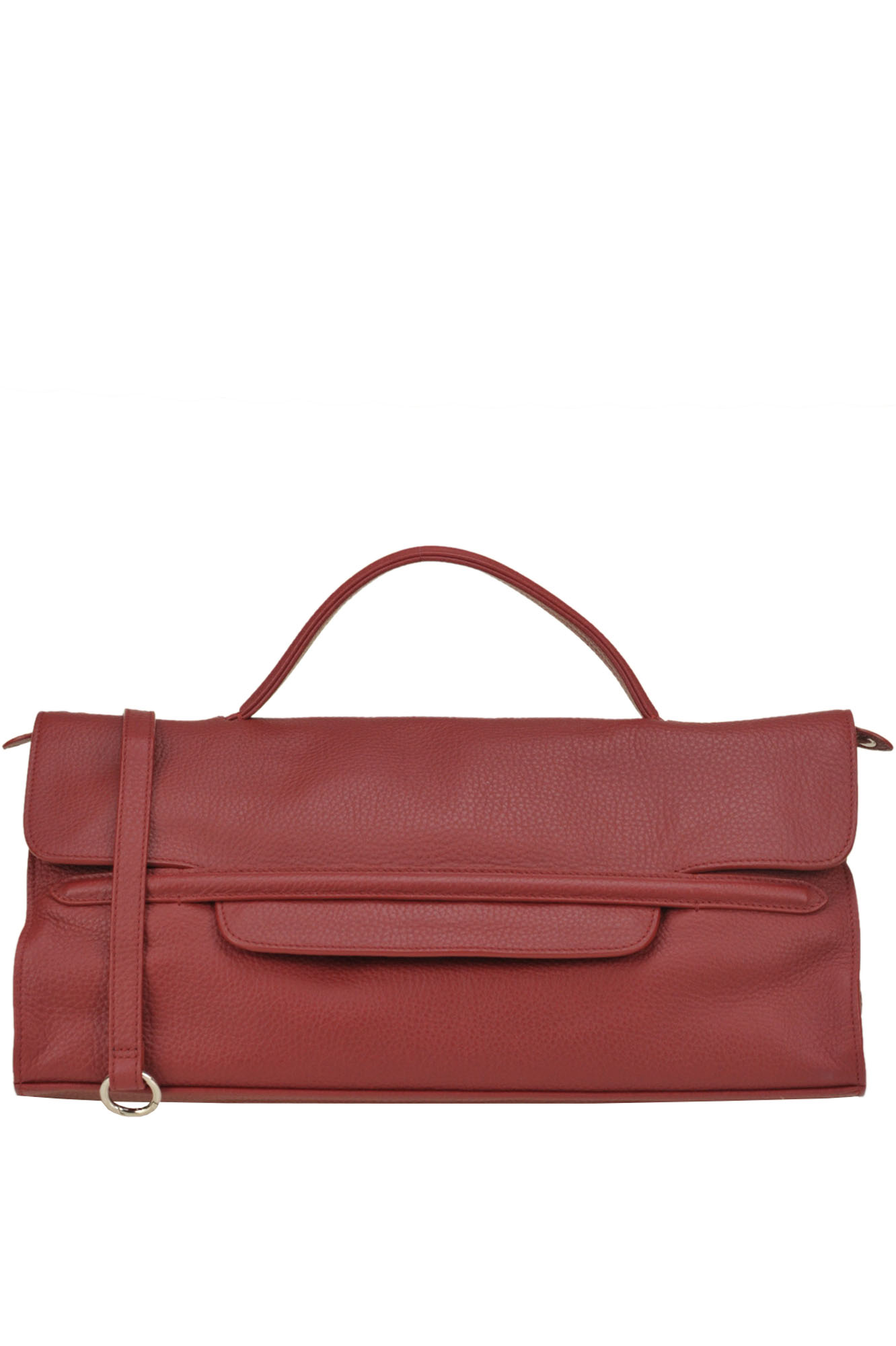 Zanellato Nina M Cashmere Pure Line Bag In Fire Red