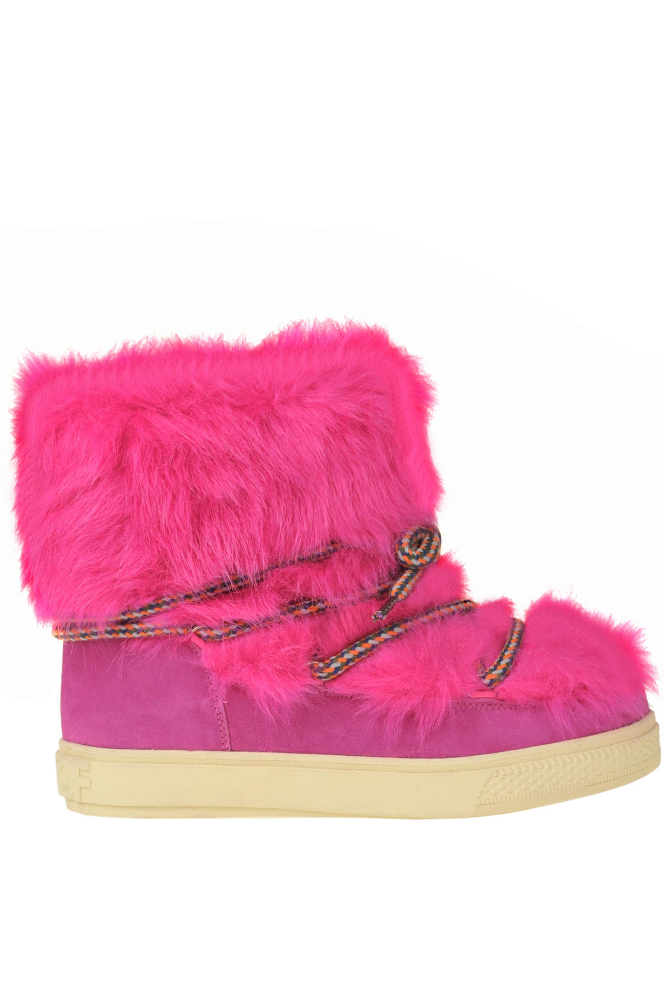 Colors Of California PADDED ANKLE-BOOTS WITH ECOFUR