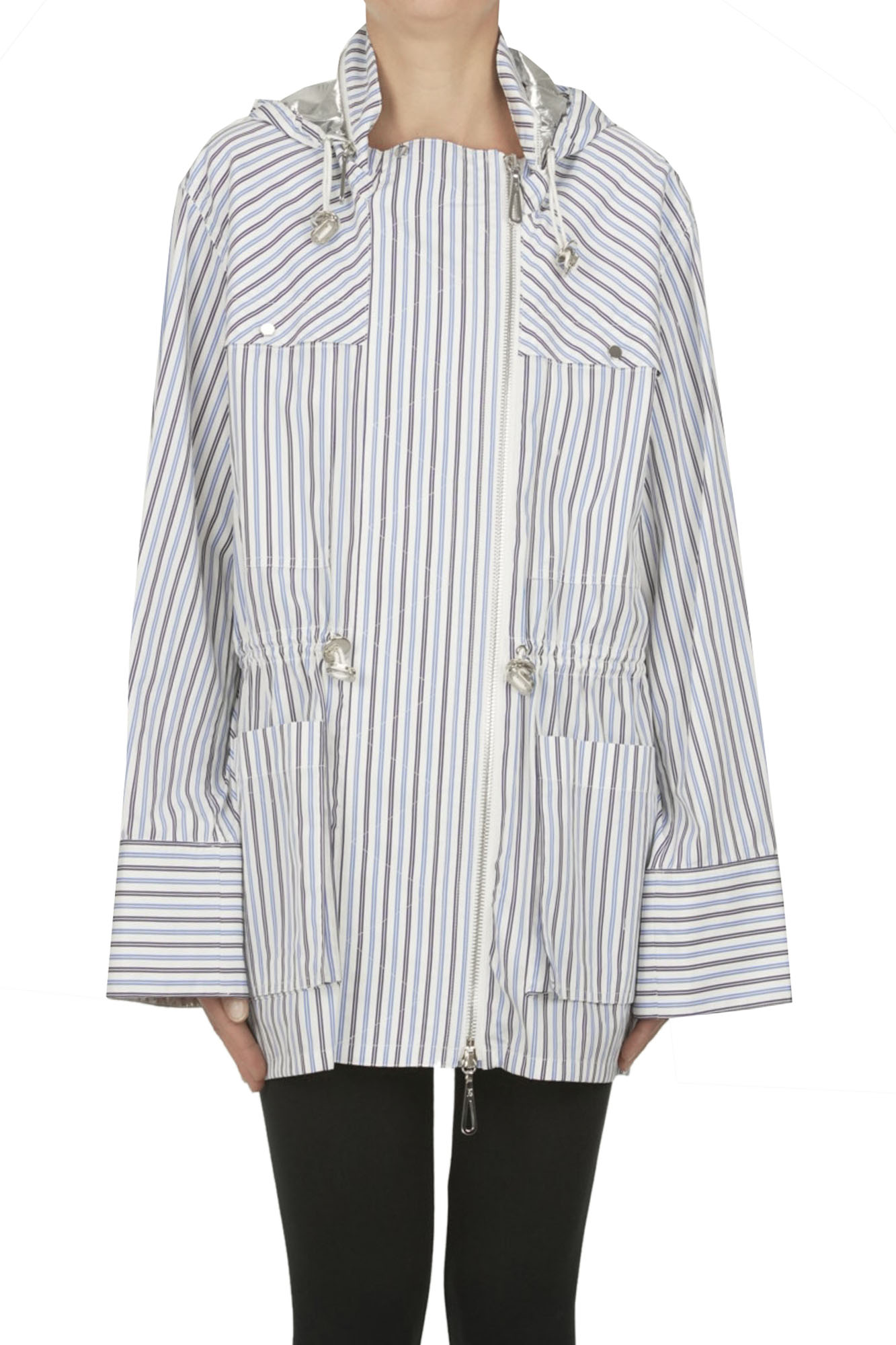 Striped cotton jacket
