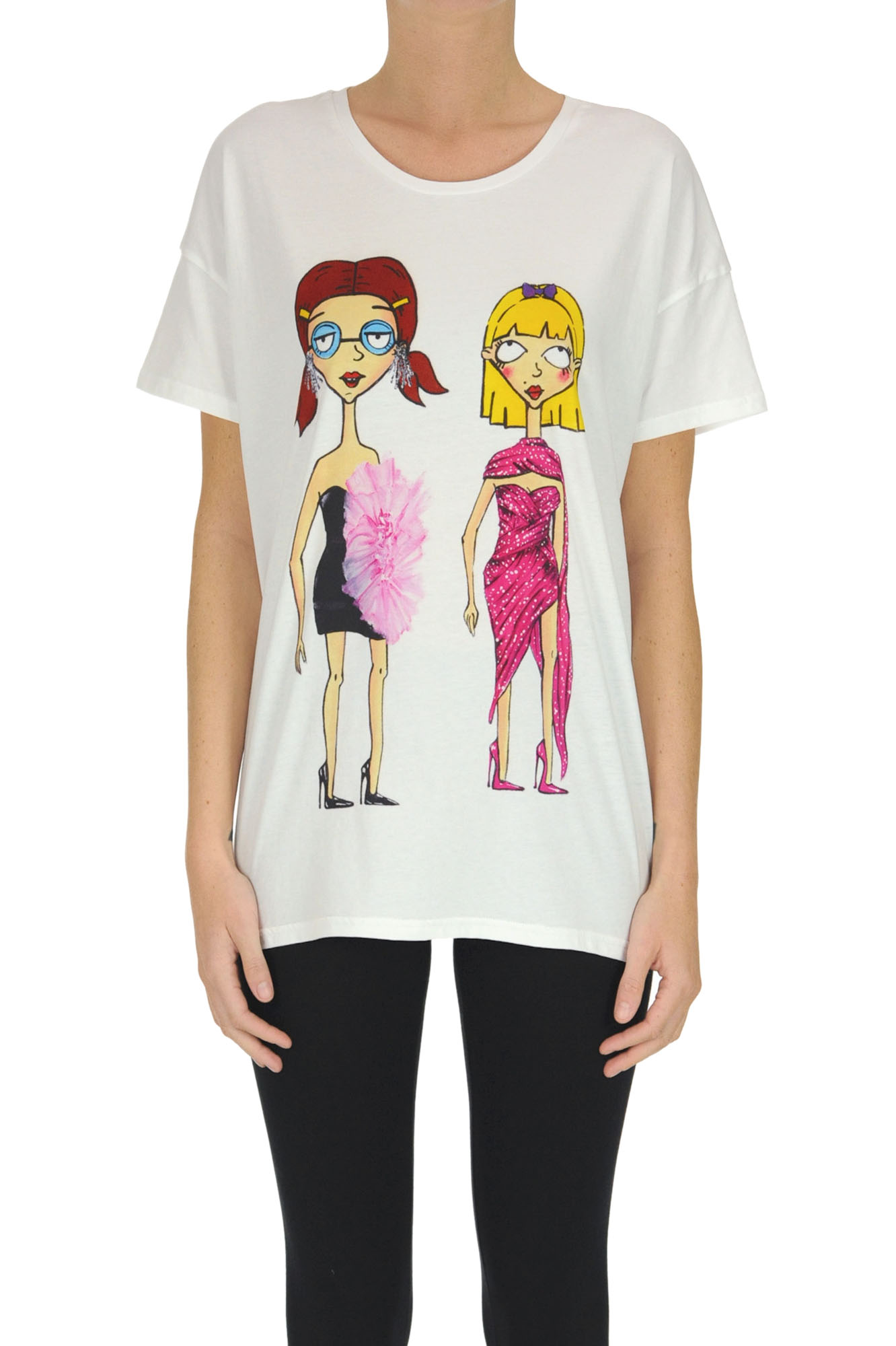 Alexandre Vauthier Limited Edition Printed T-shirt In White