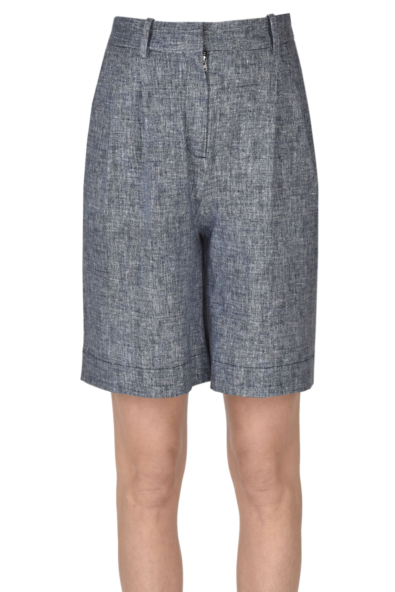 Circolo 1901 Denim Effect Jersey Shorts