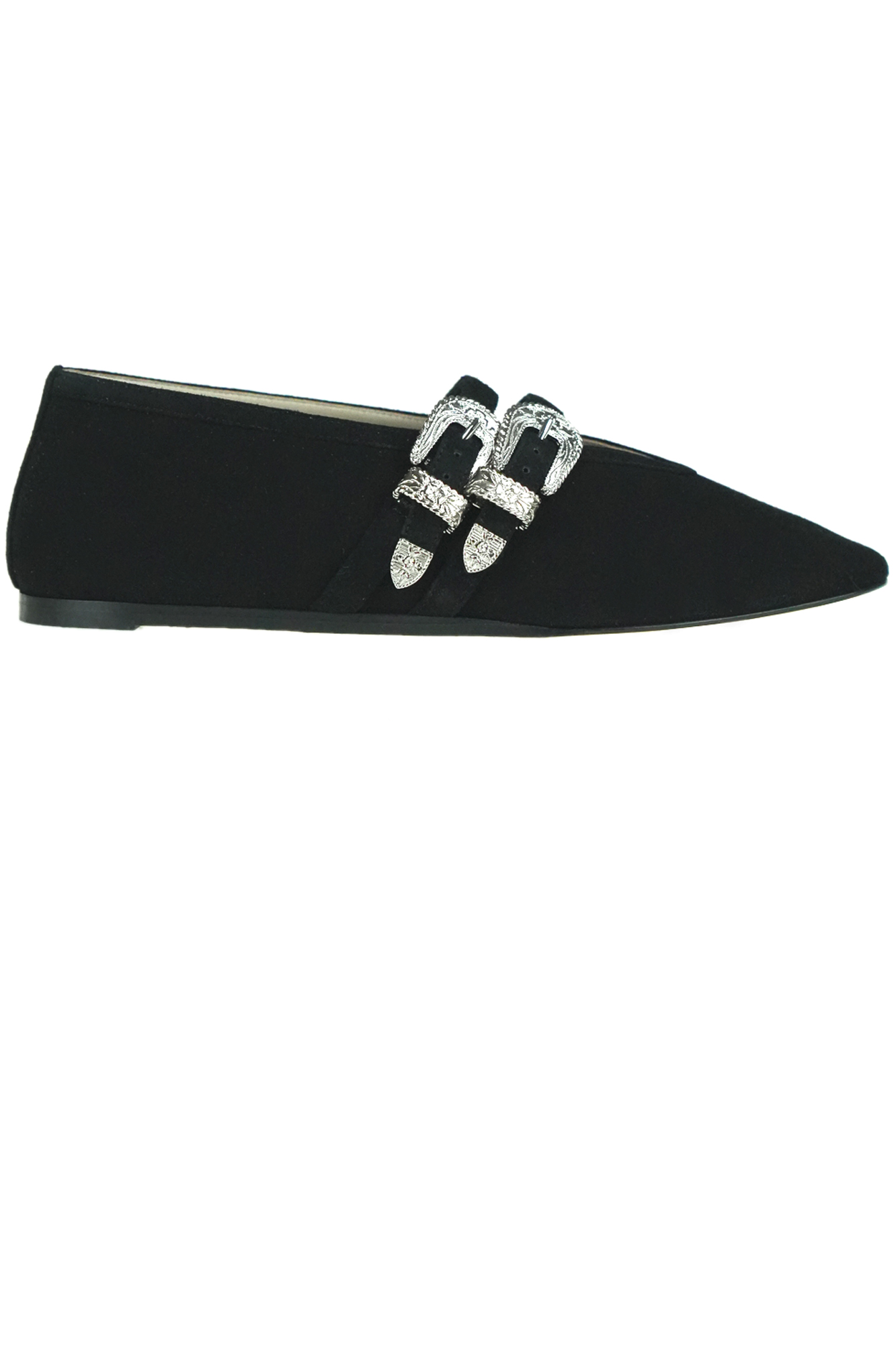 Le Monde Beryl Claudia Western Buckle Ballet Flat In Multi