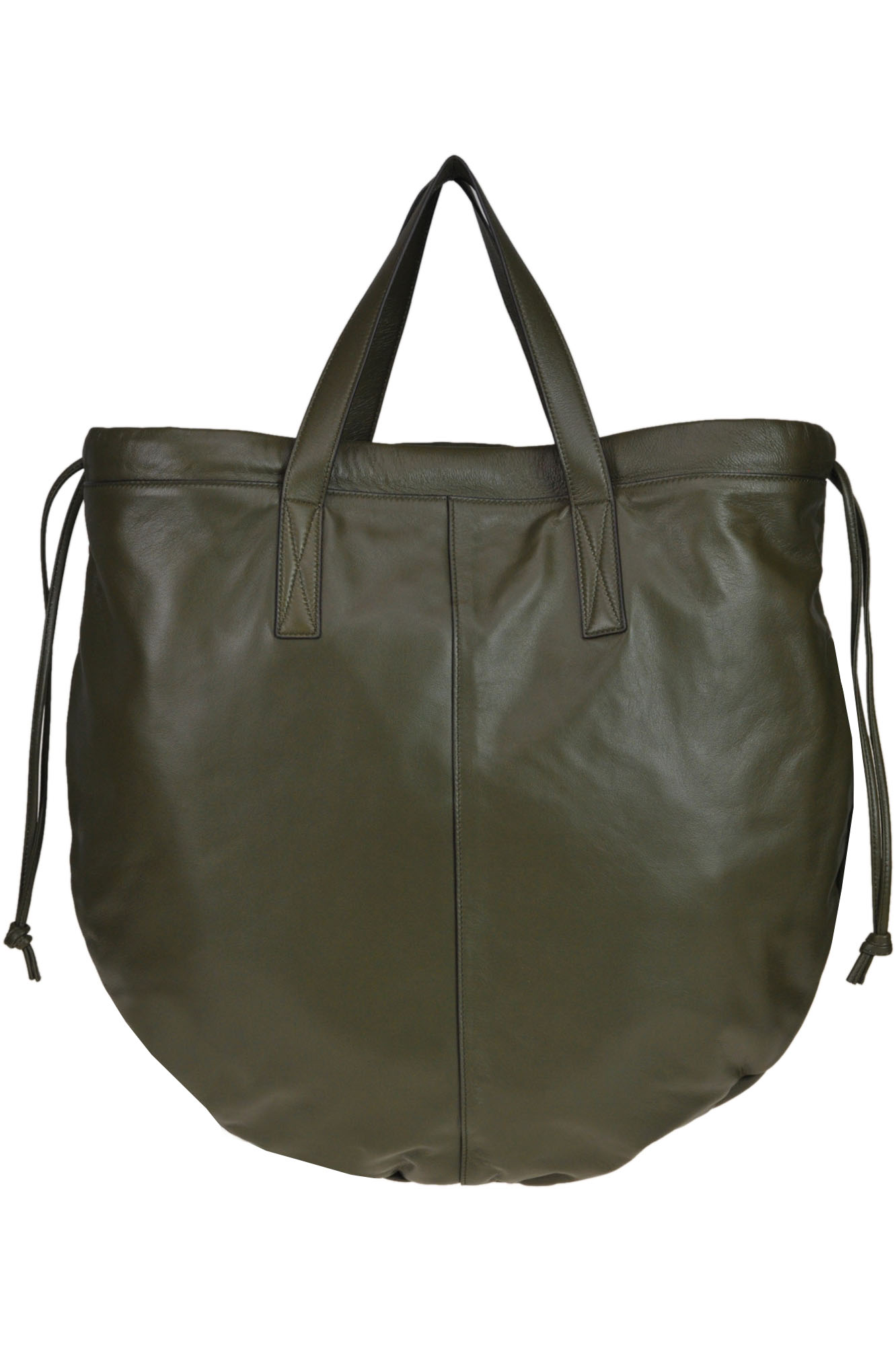 Victoria Beckham New Elmet Nappa Leather Bag In Olive Green
