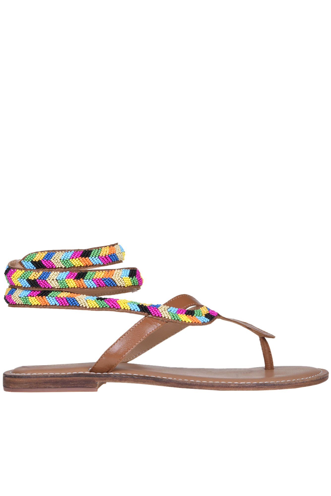 Shop Cb Fusion Embellished Sandals In Light Brown