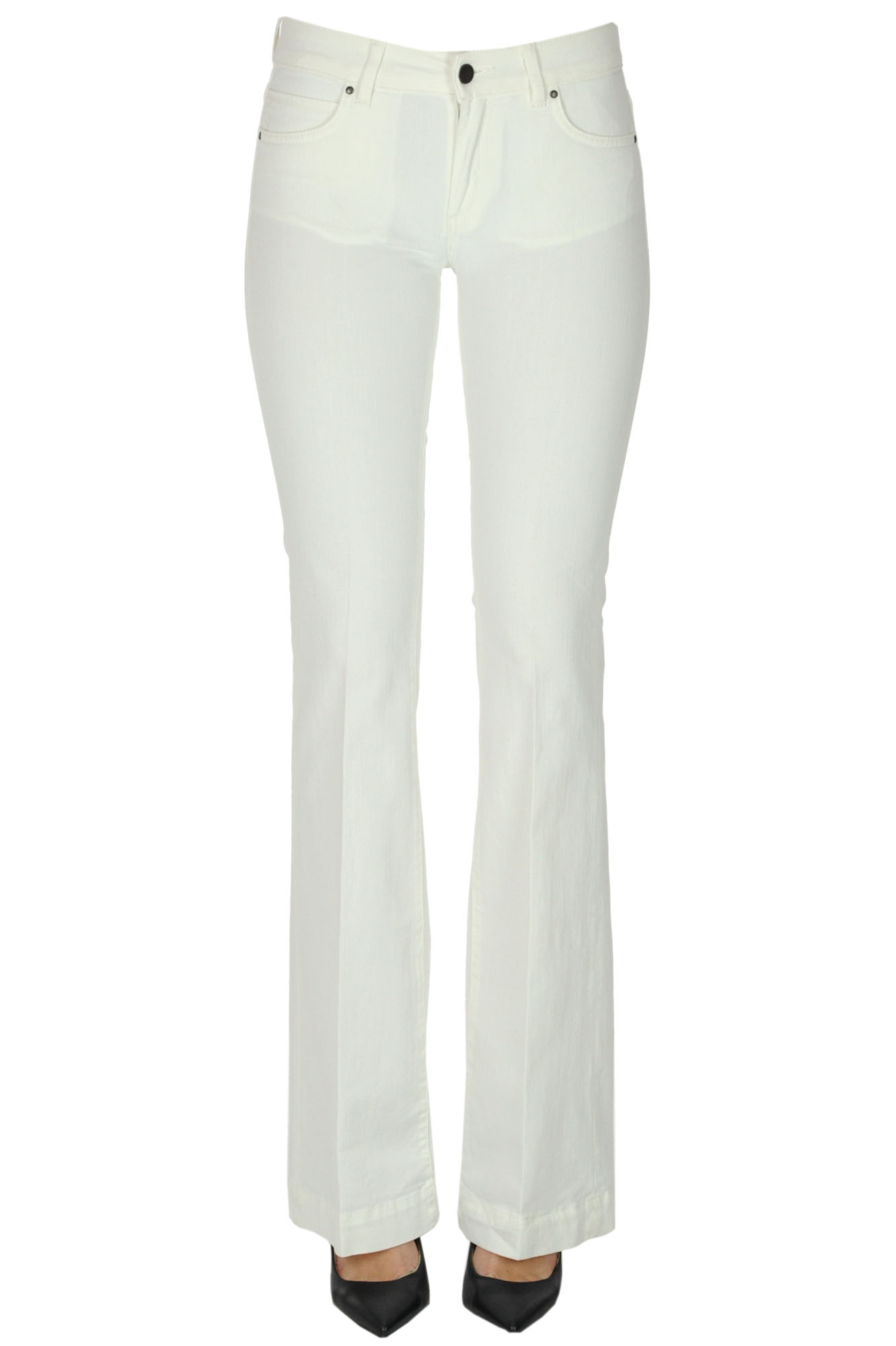 Atelier Cigala's Wide Leg Jeans In White