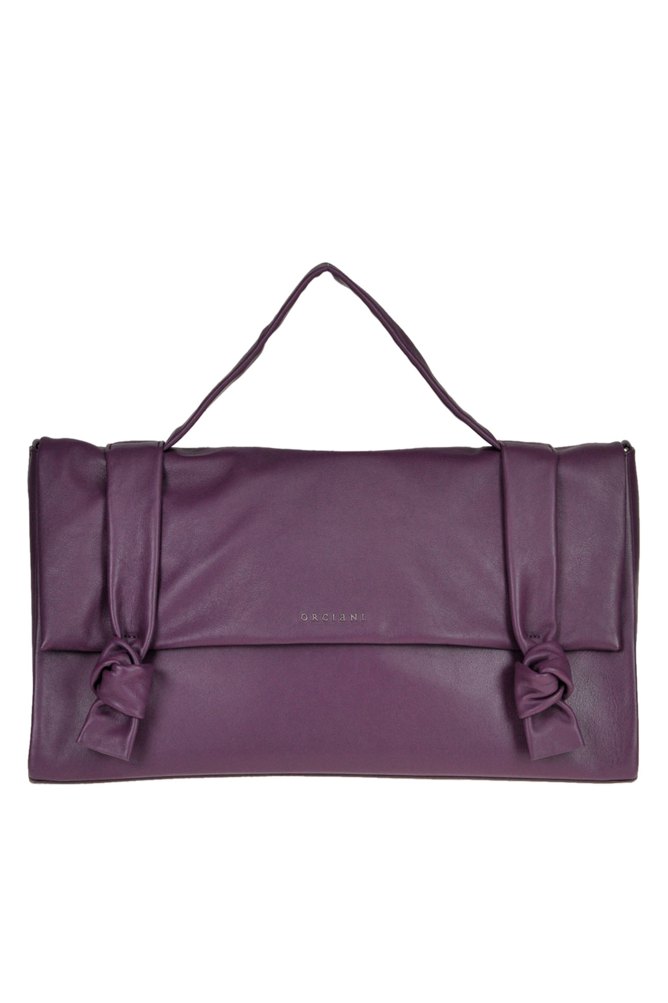 Orciani 'bella' Leather Bag In Purple