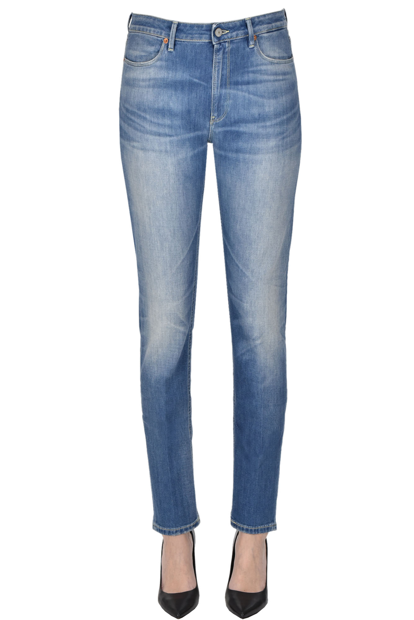 Shop Dondup Iris Jeans In Light Denim