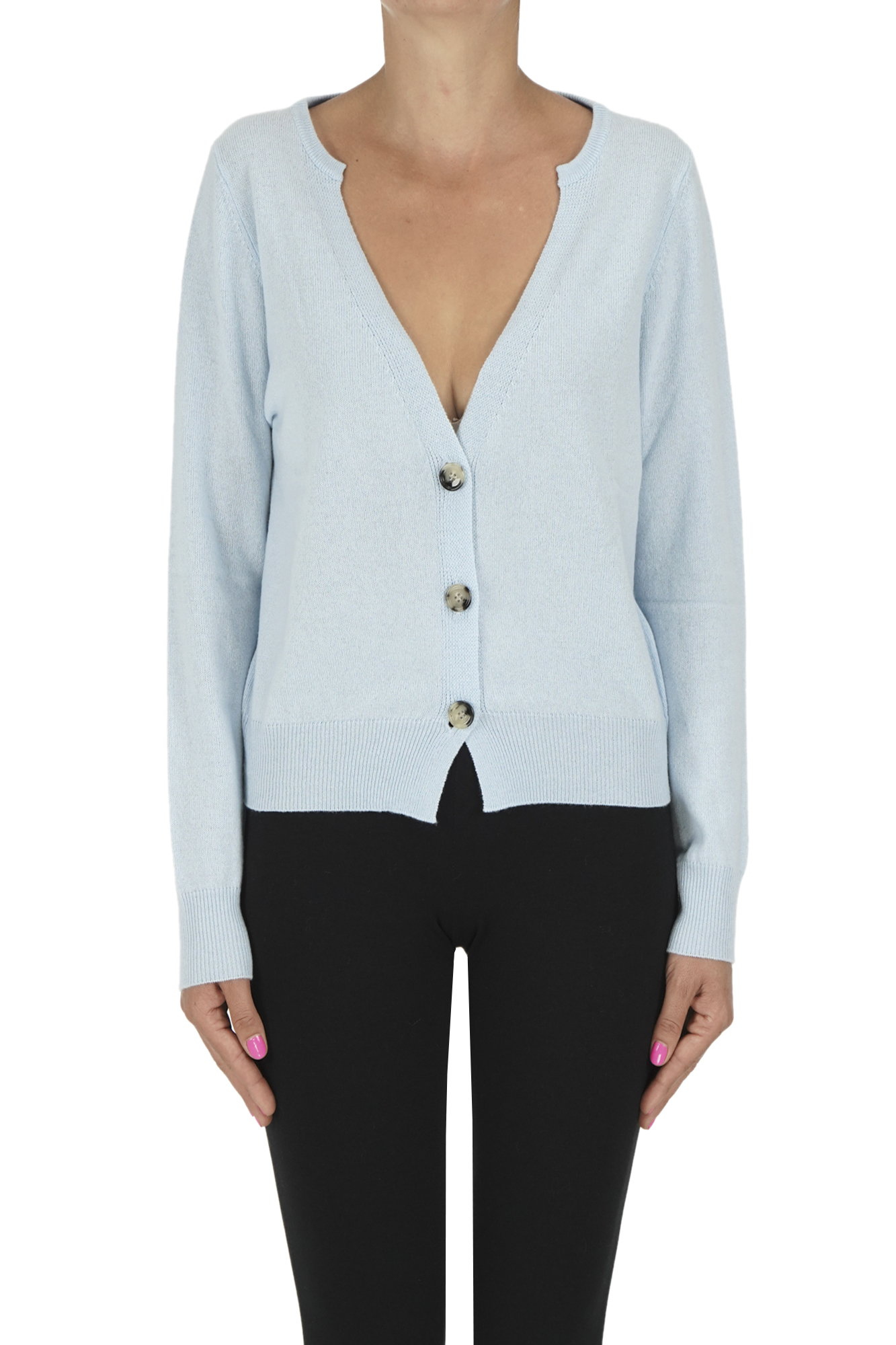 Allude Cashmere Cardigan In Blue
