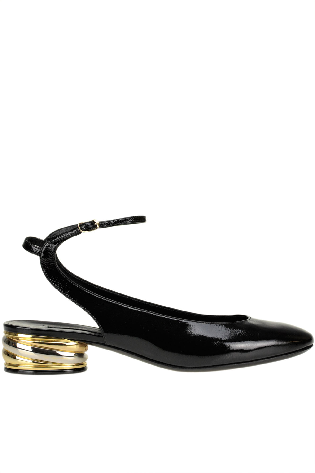 Mary Jane patent-leather ballerinas