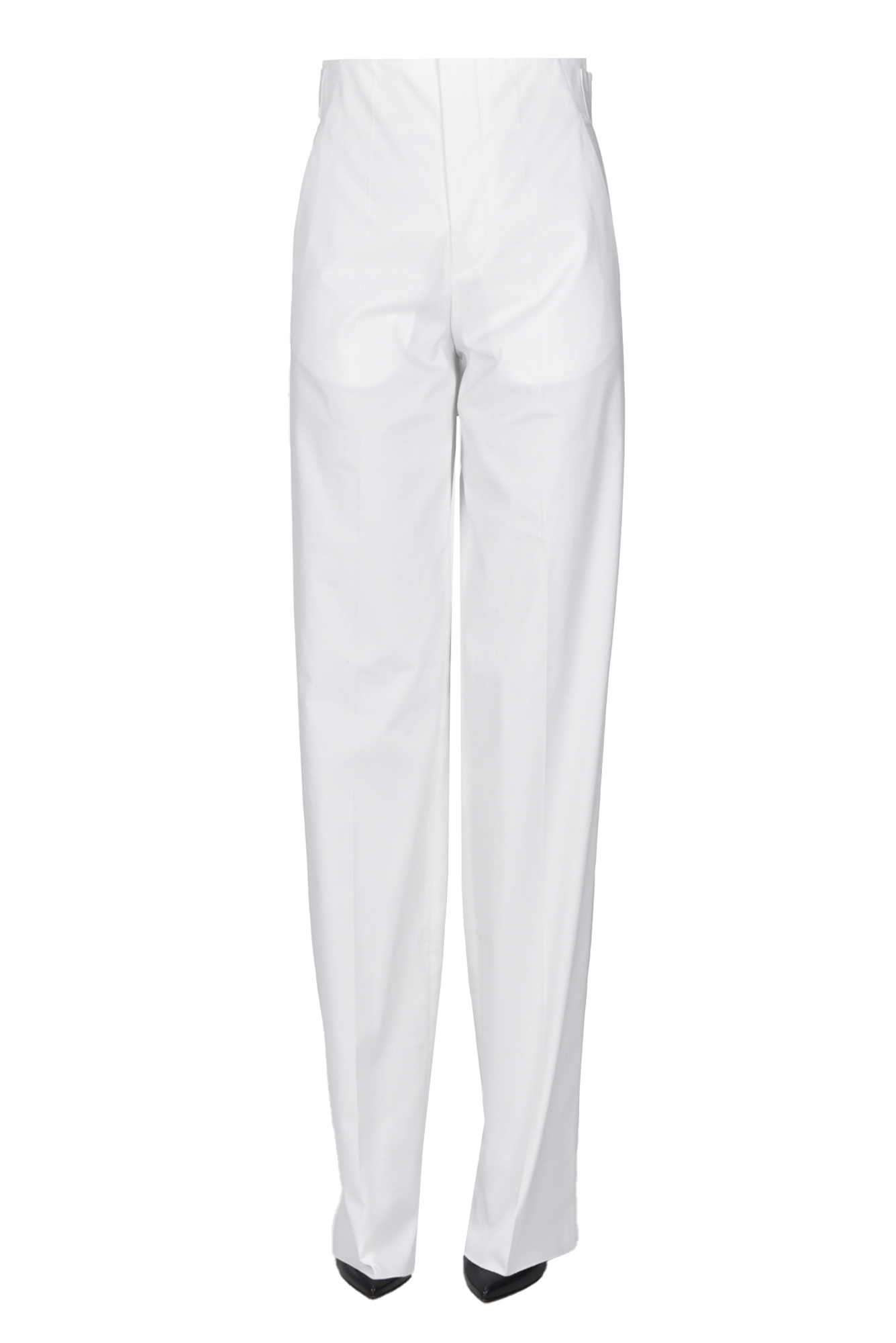 Shi.rt Milano Wide Cotton Trousers In White