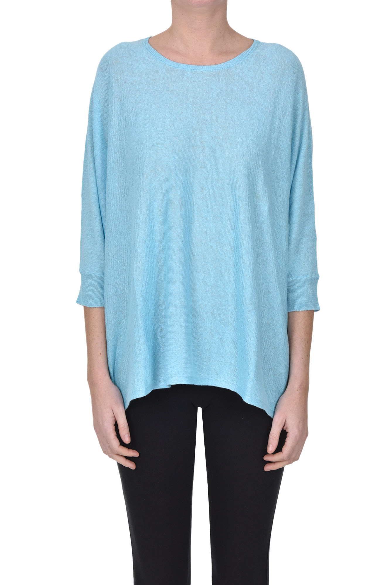 Anneclaire Oversized Pullover In Light Blue