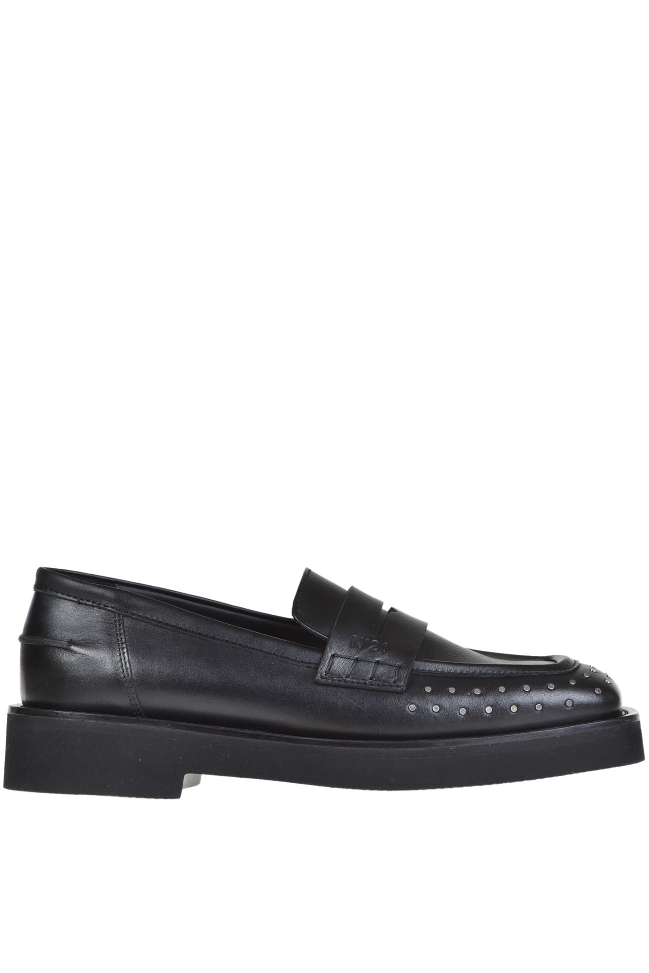 N°21 Woman Loafers Black Size 6 Calfskin