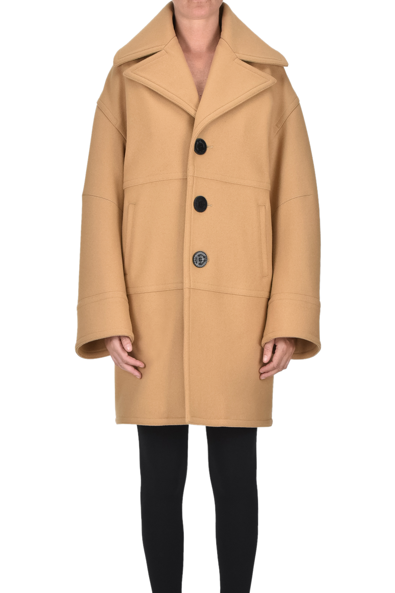 Dsquared2 Oversized Coat In Brown