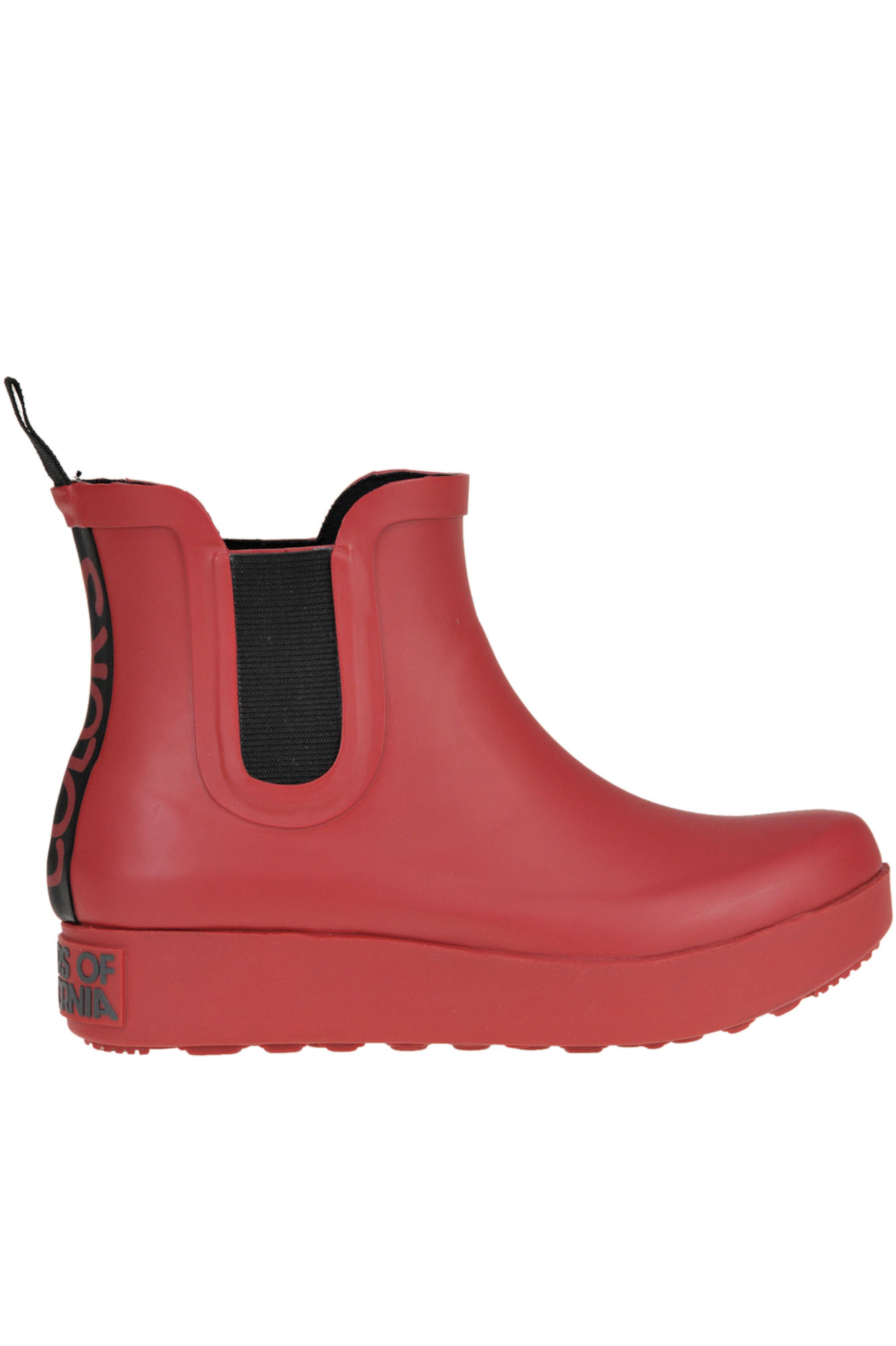 Colors Of California Rubber Beatles Ankle-boots In Fire Red