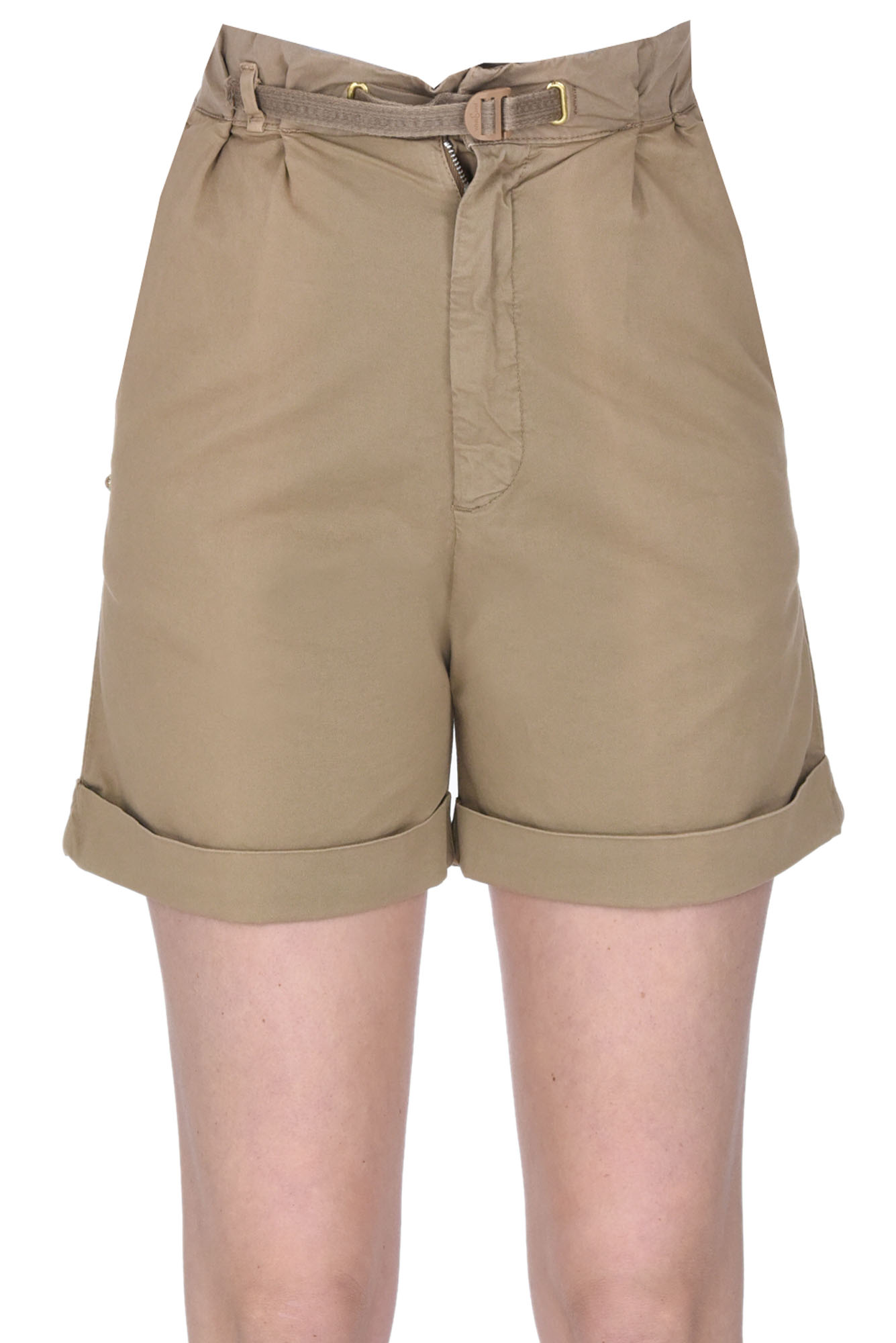 Shop White Sand Cameron Shorts In Camel