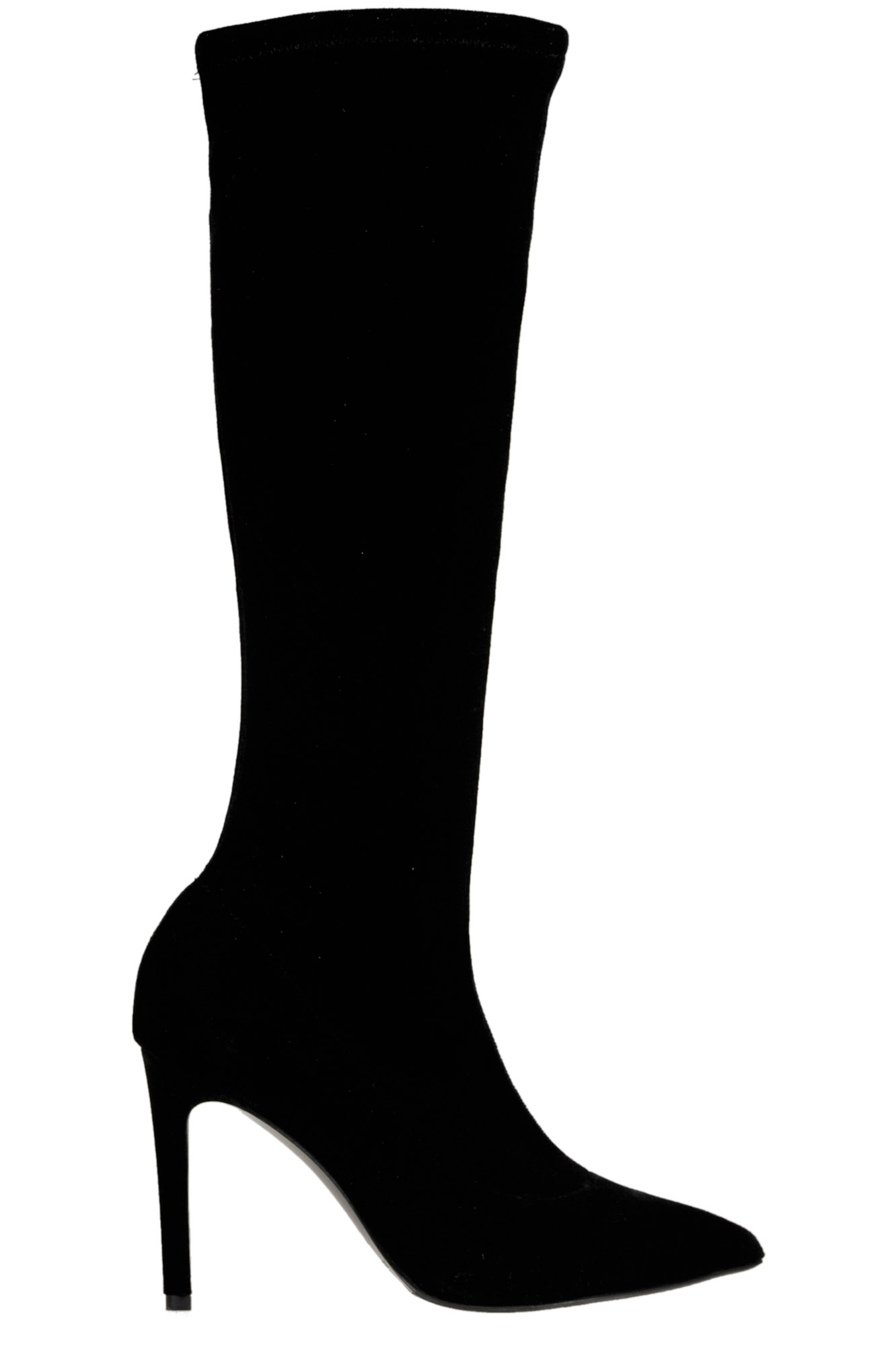 Alberto Gozzi Velvet Boots In Black