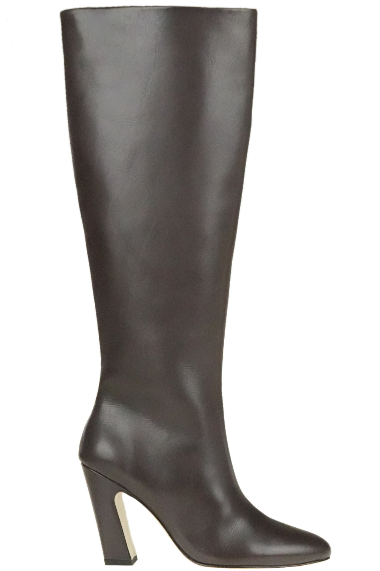 Studio Amelia Leather Under The Knee Boots In Brown