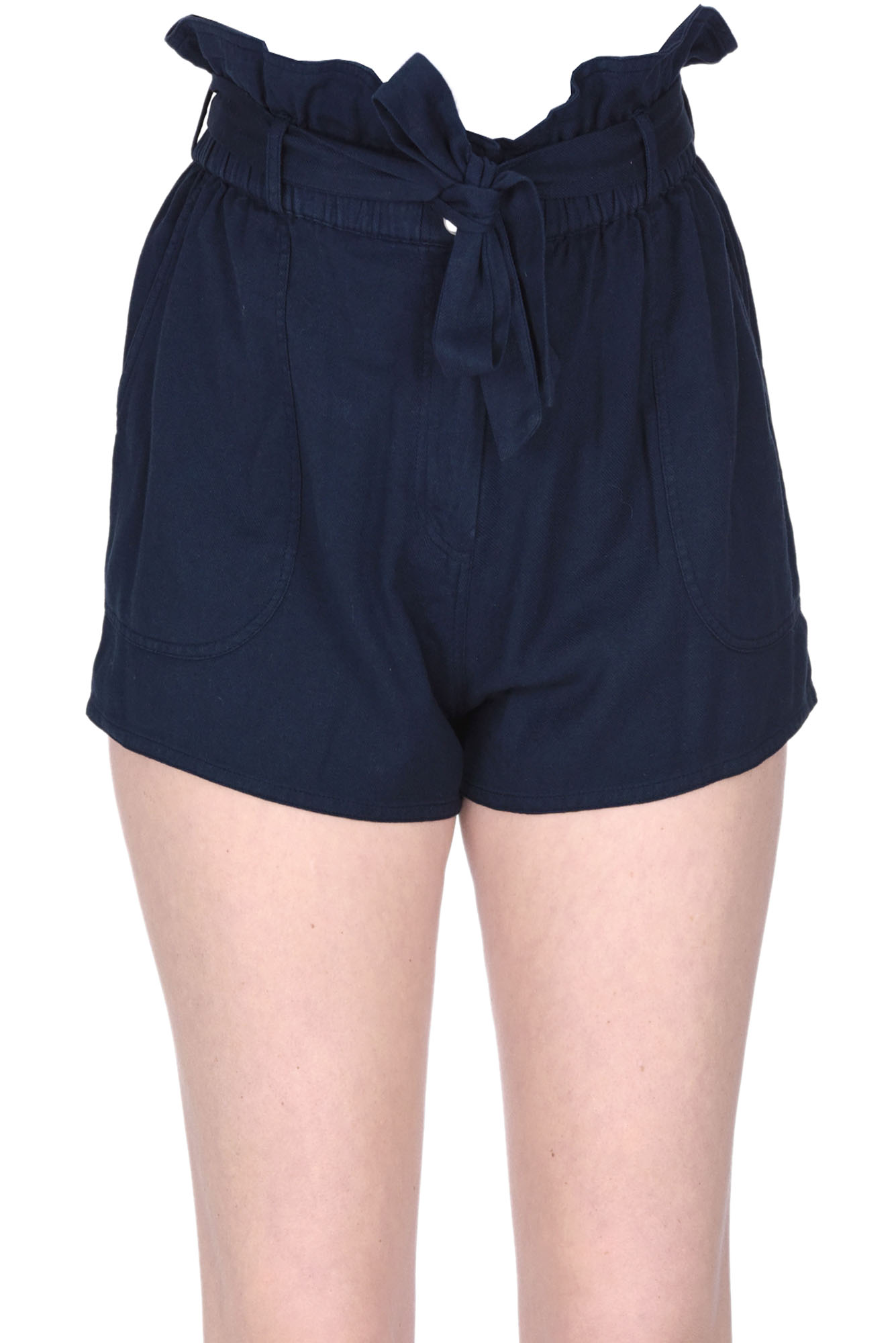 Shop Ba&sh Mustang Shorts In Navy Blue