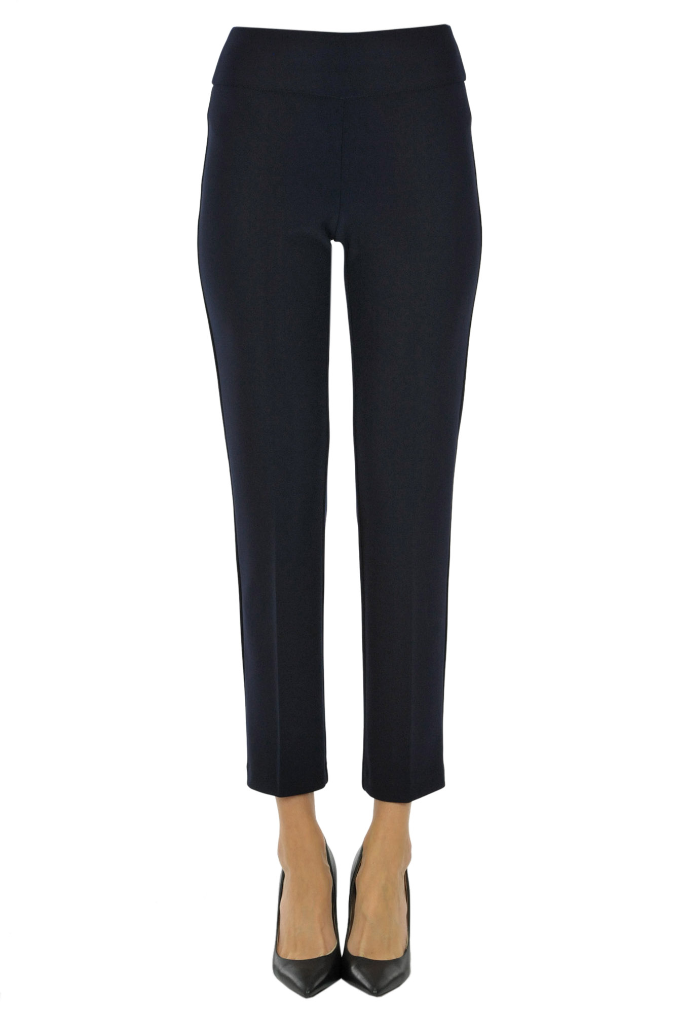 Joseph Ribkoff Jersey Trousers In Navy Blue