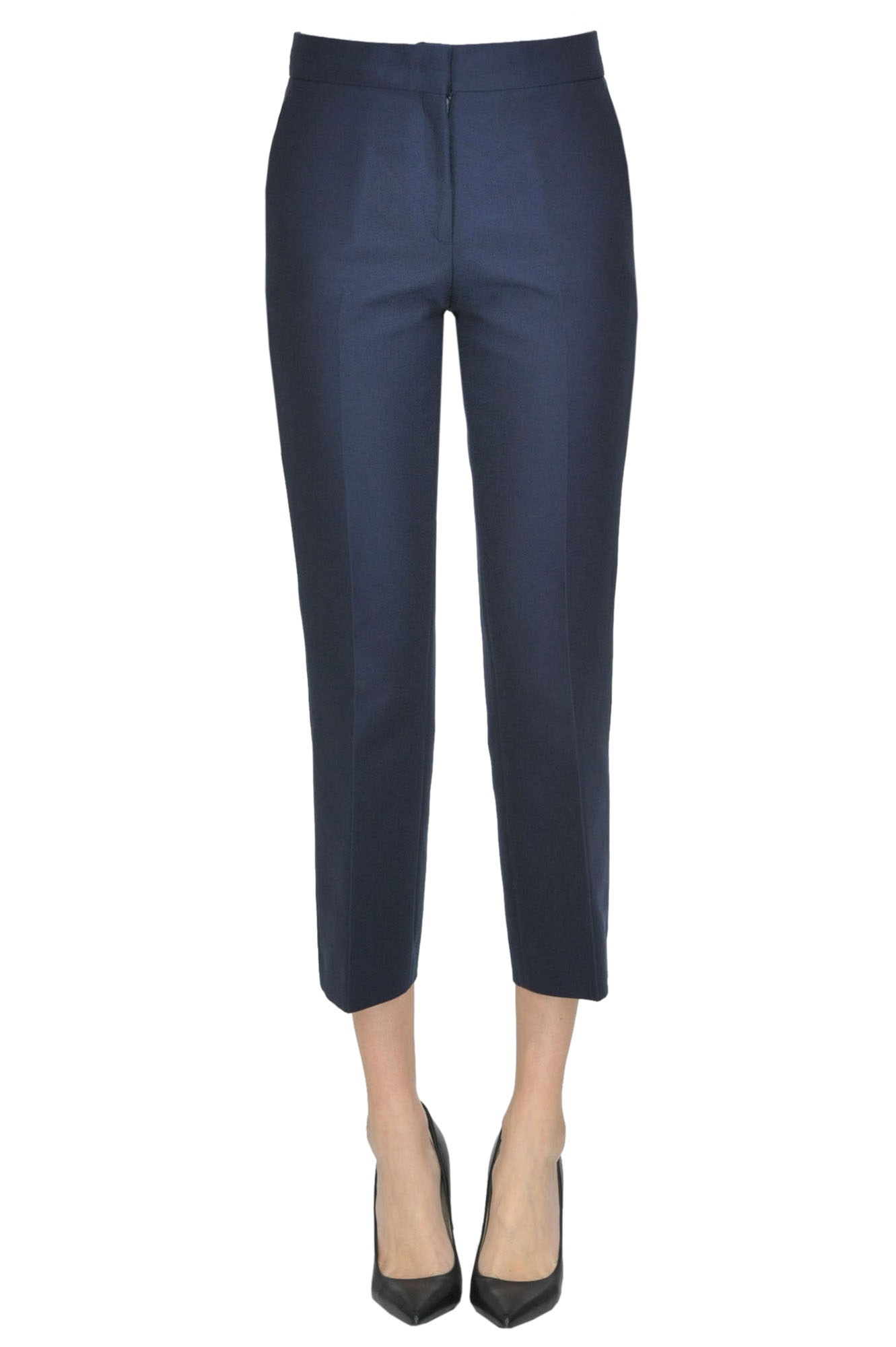 N°21 CROPPED COTTON TROUSERS
