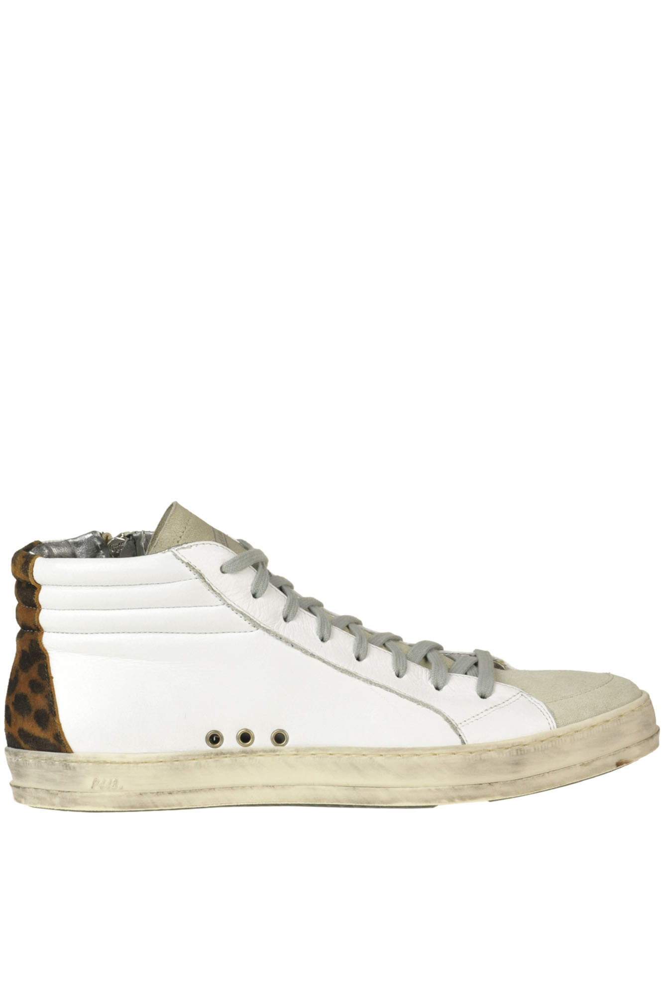 p448 metallic high top sneaker