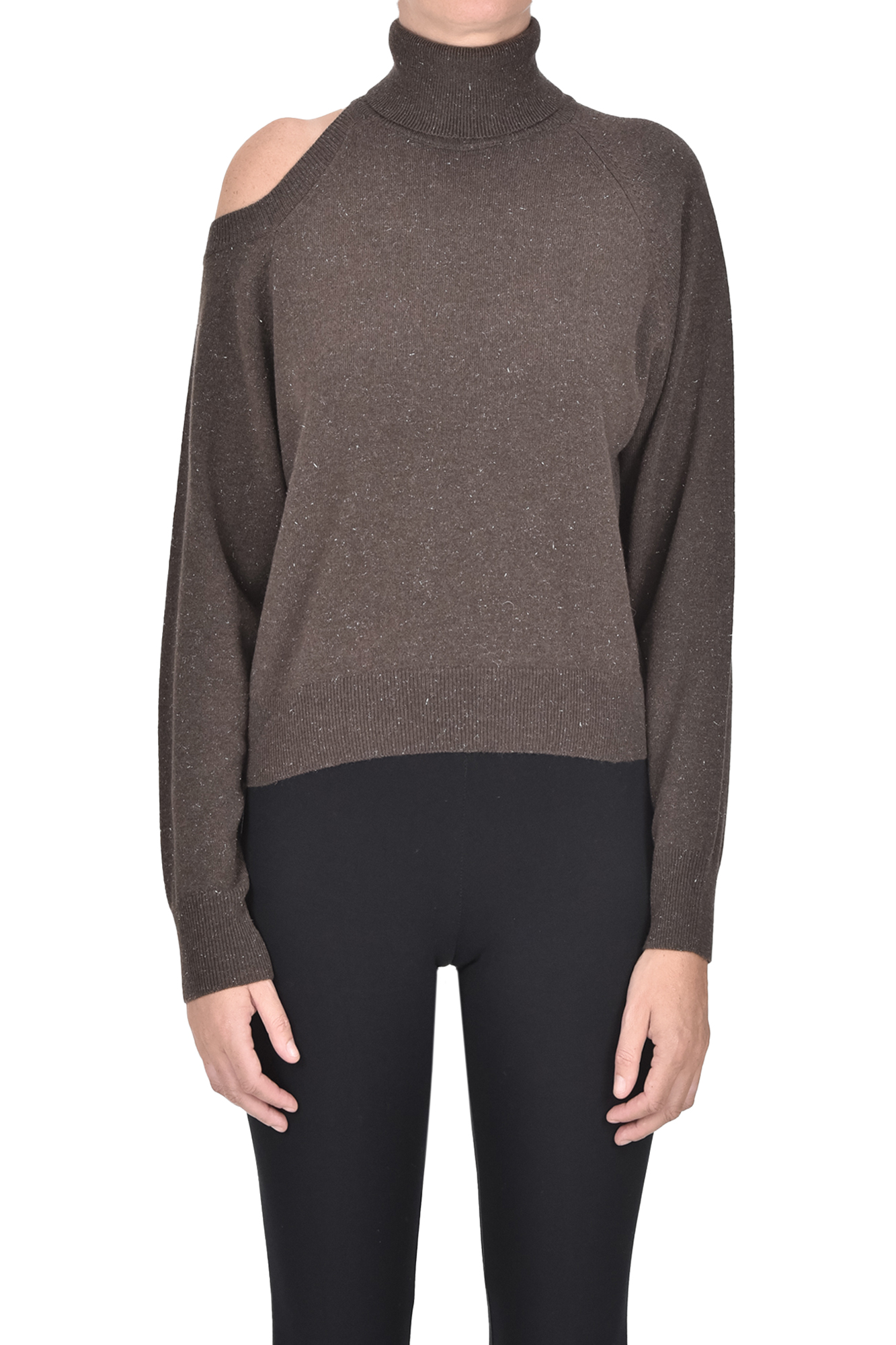 Pullover con cut-out sulla spalla