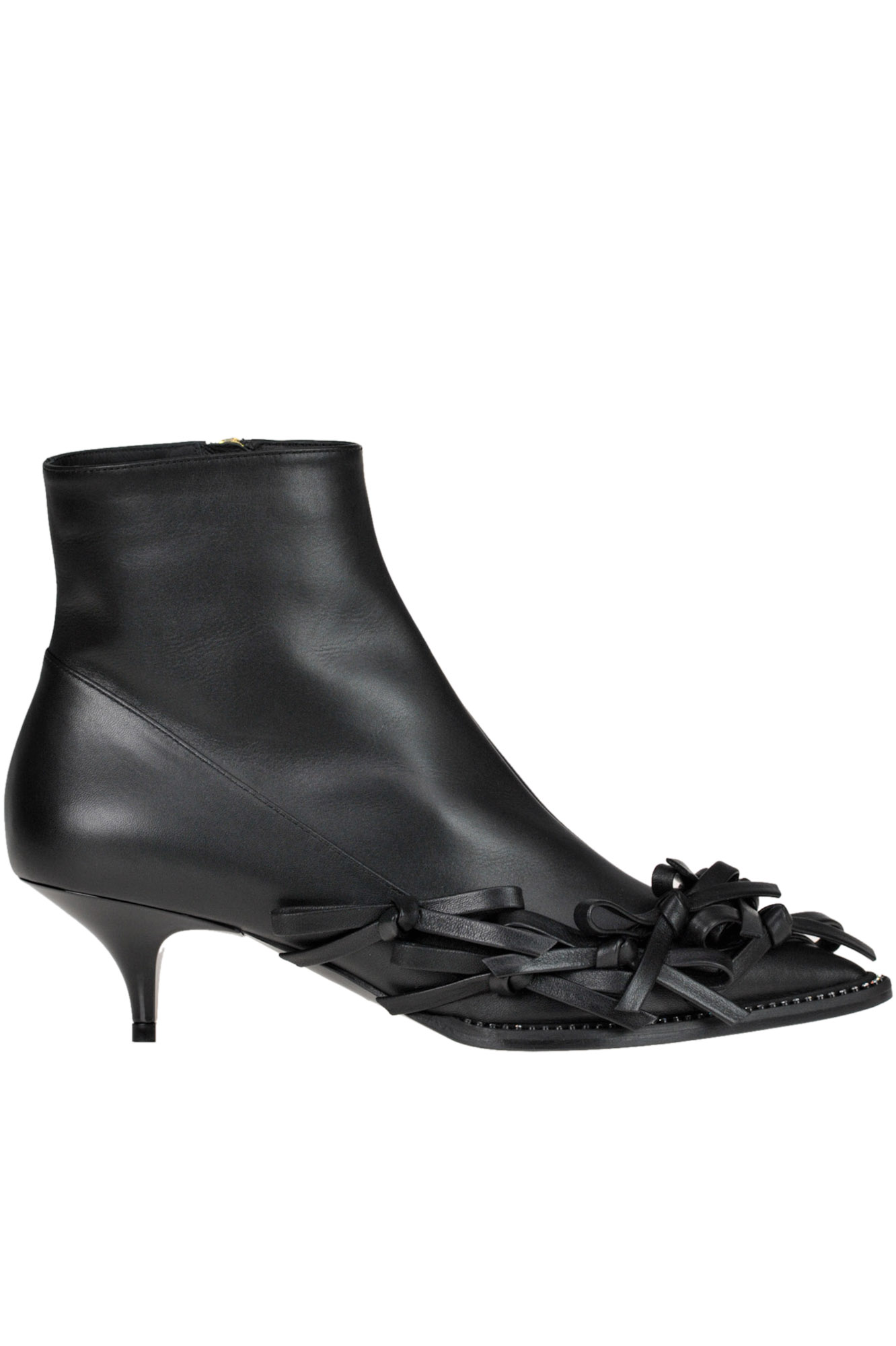 N°21 LEATHER ANKLE-BOOTS WITH BOWS