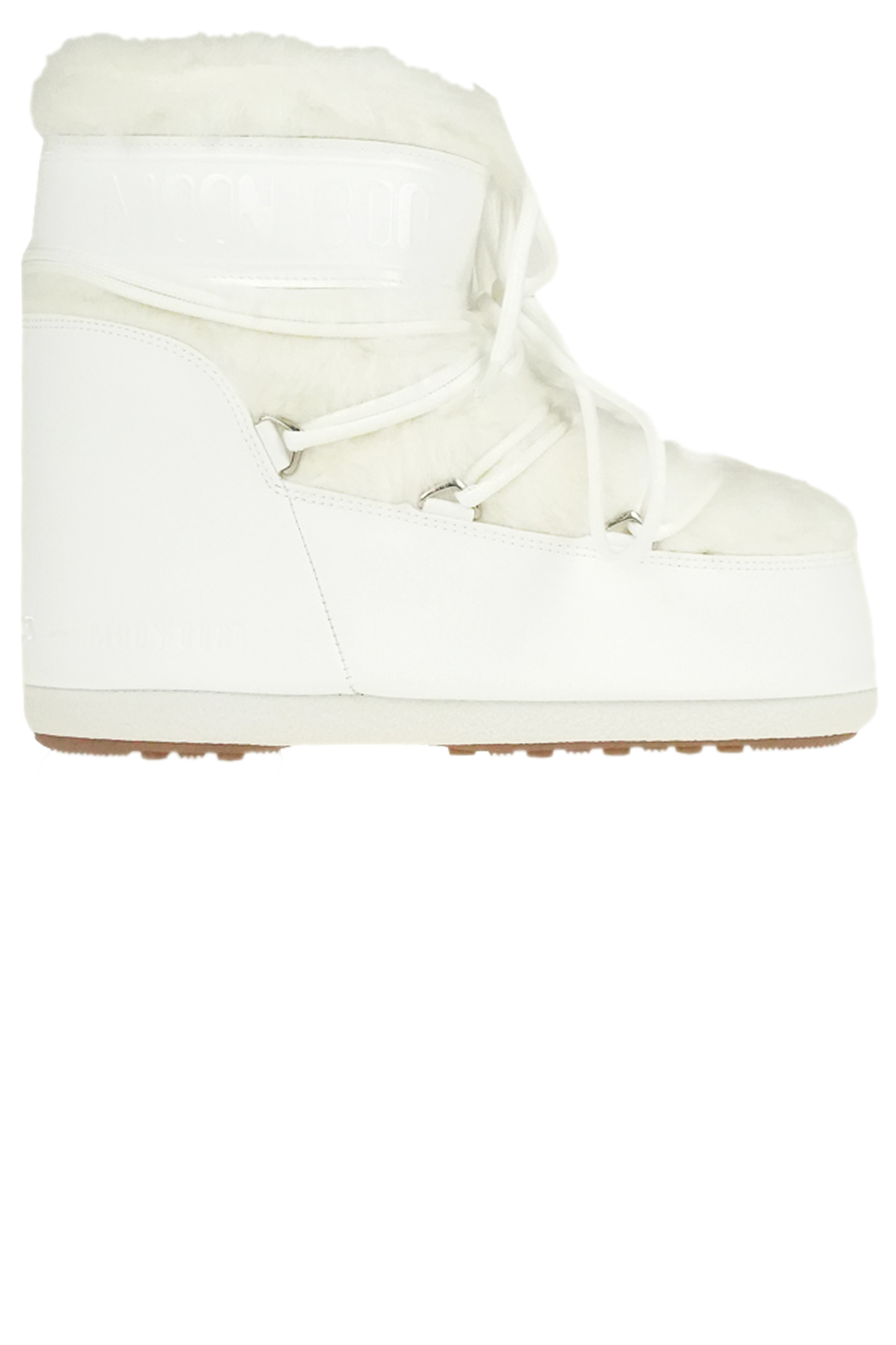 Moon Boot Icon Low Faux Fur Boots In White