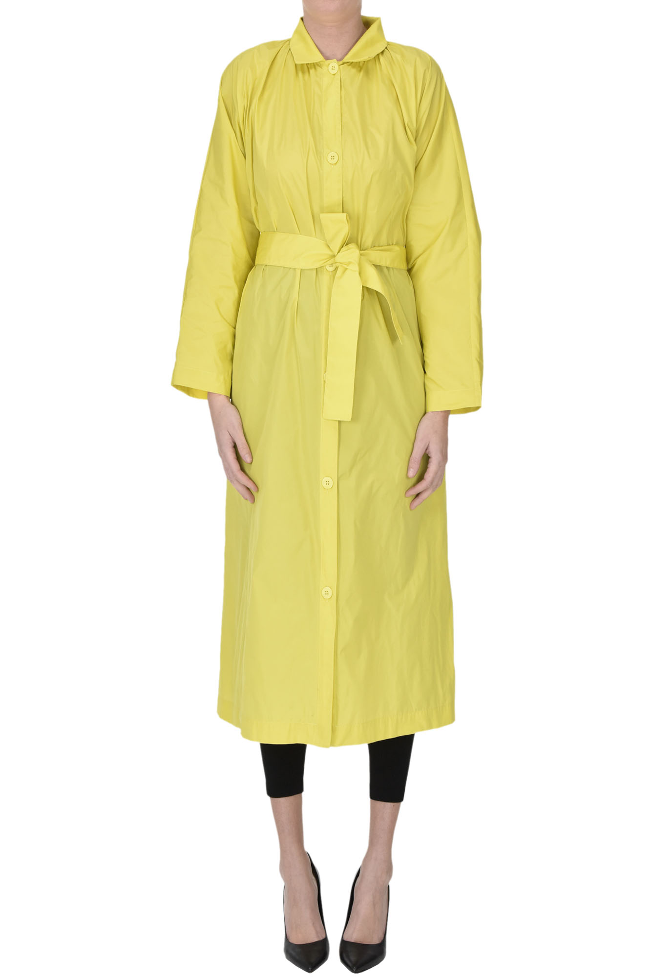 Niū Lightweight Techno Fabric Coat In Yellow