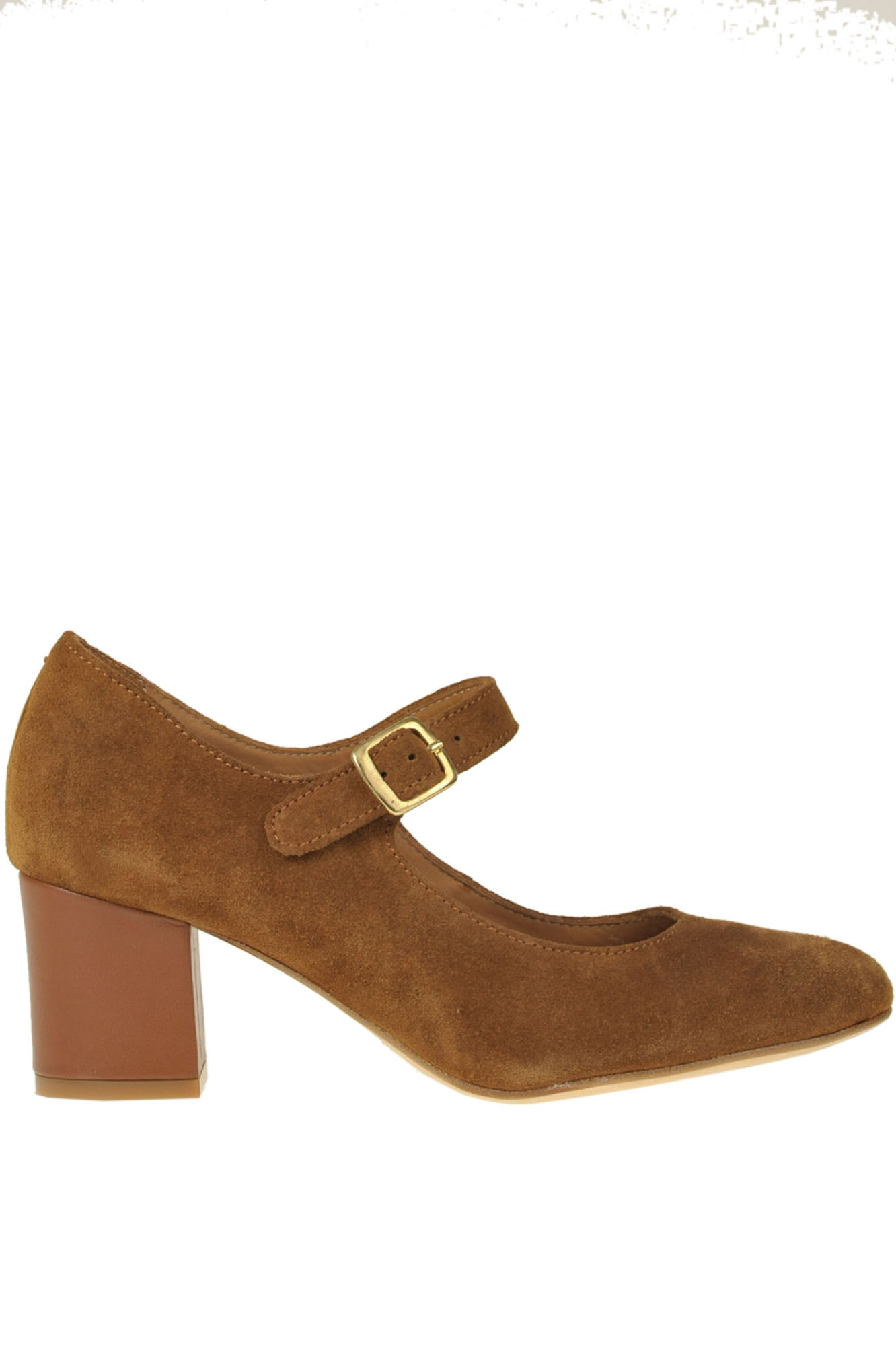 Shop Anthology Paris Suede Mary Jane Pumps In Light Brown