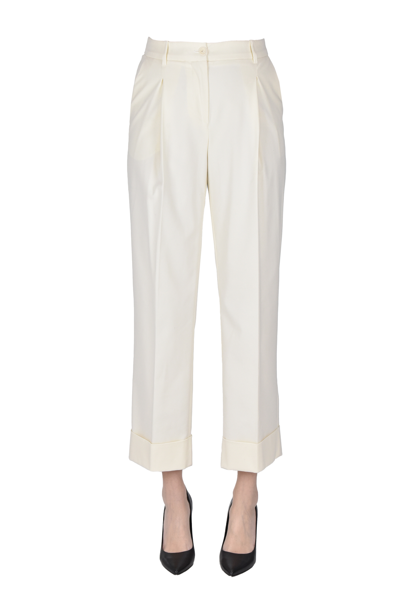 P.a.r.o.s.h Darts Chino Trousers In White