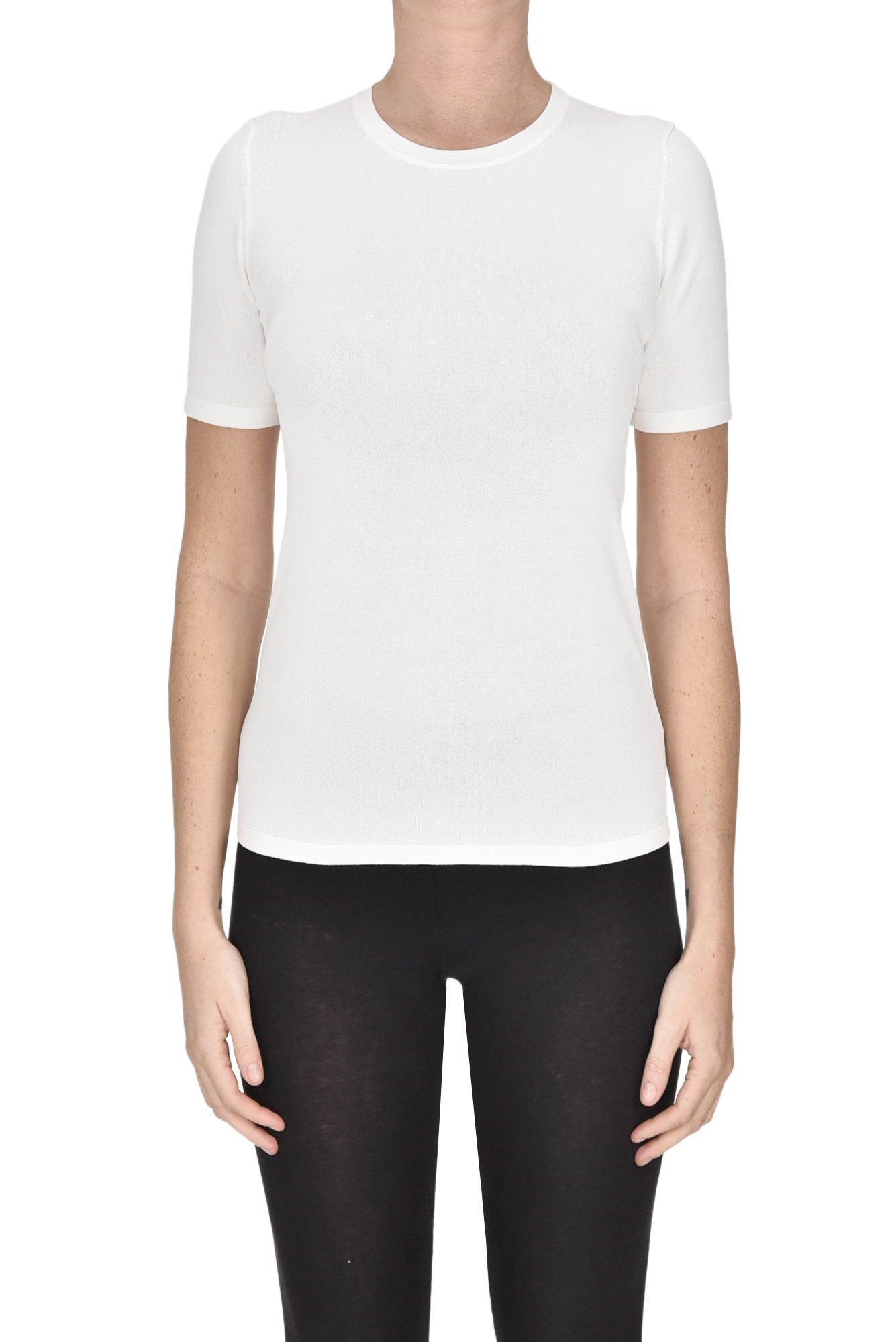 Pullover maniche corte in viscosa