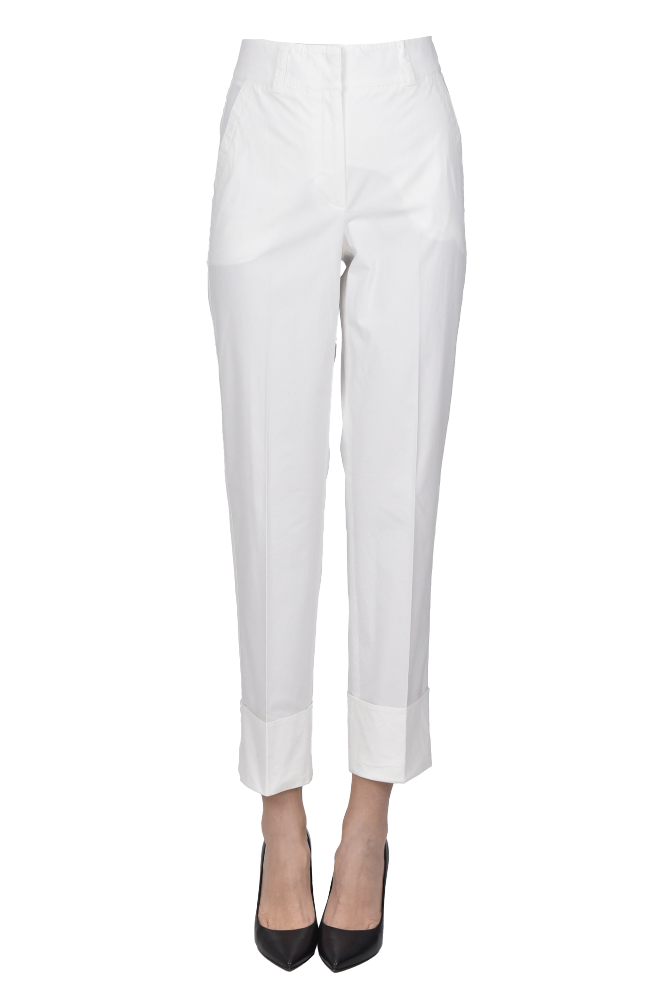 Peserico Tailored Trousers In White