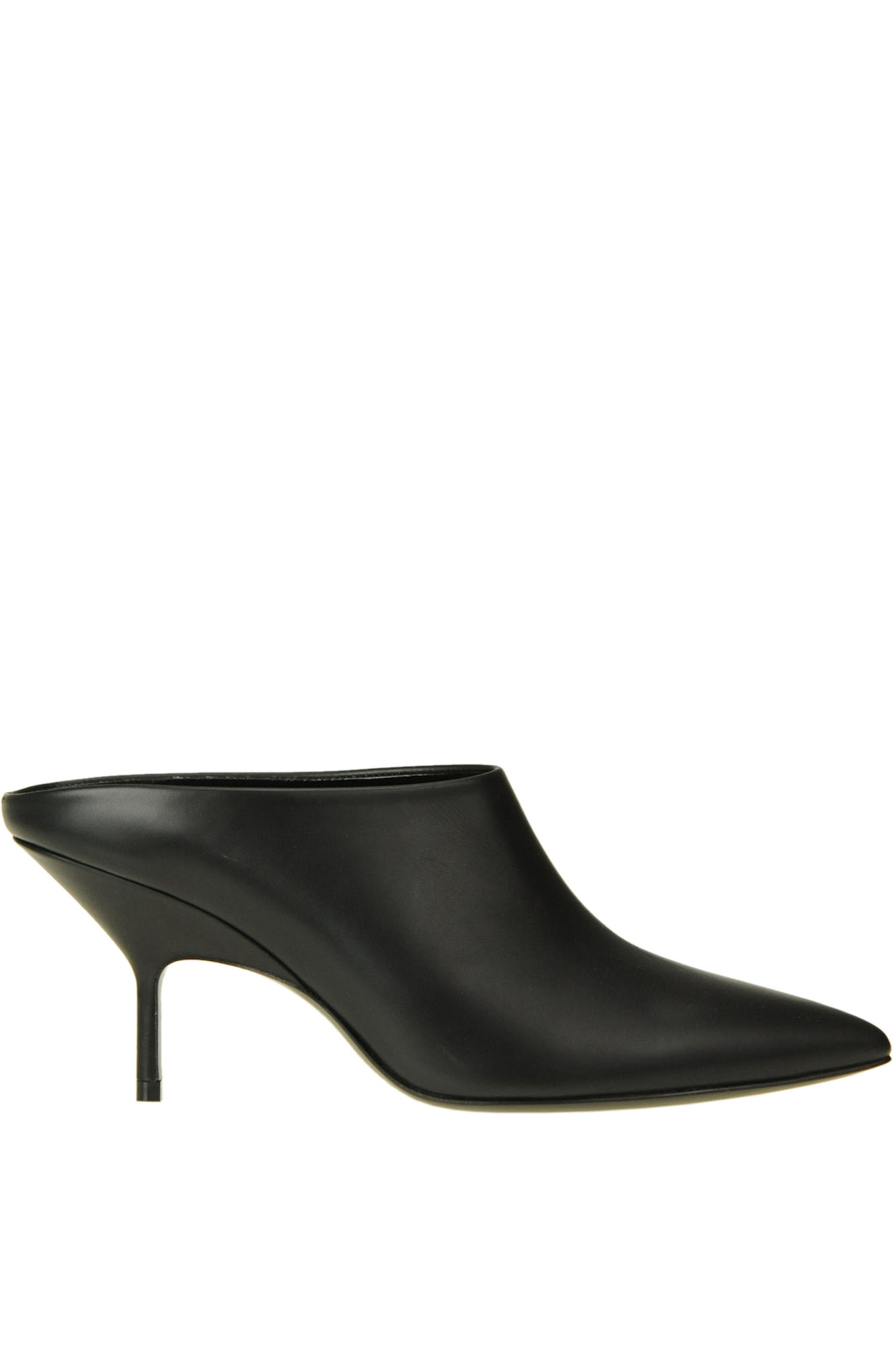 Pierre Hardy Leather Gala Mules 70 In Black
