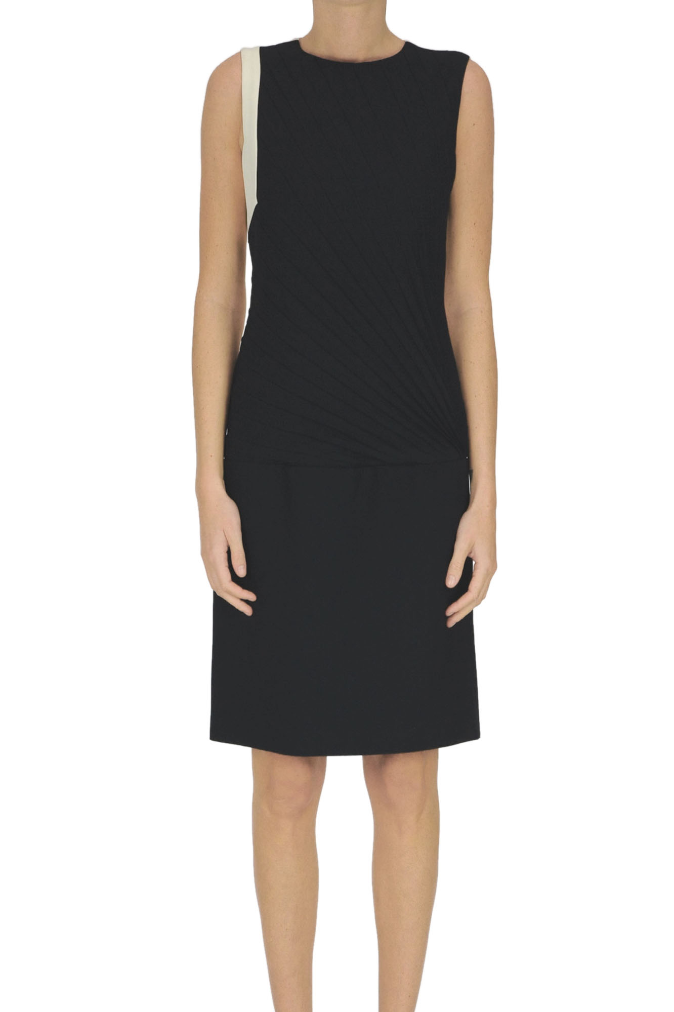 Abito a tubino bicolore