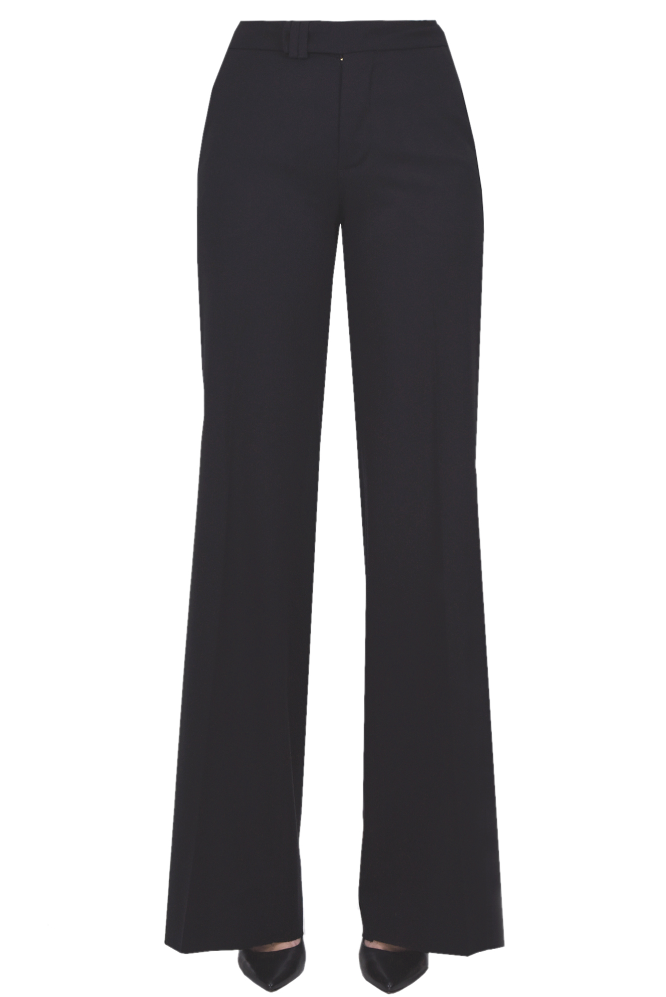 Seafarer Lightweight Wool Wide Trousers In Black