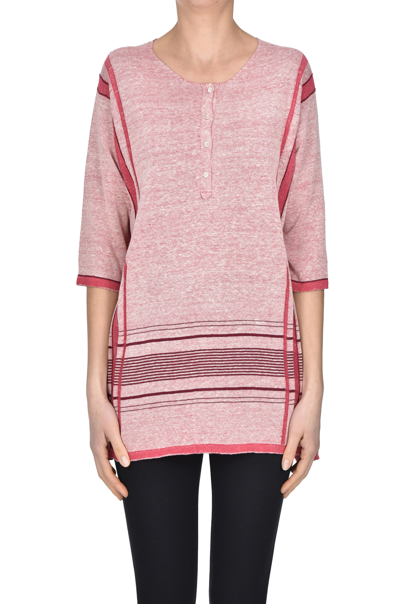 Diane De Clercq Serafino Style Pullover In Dark Pink