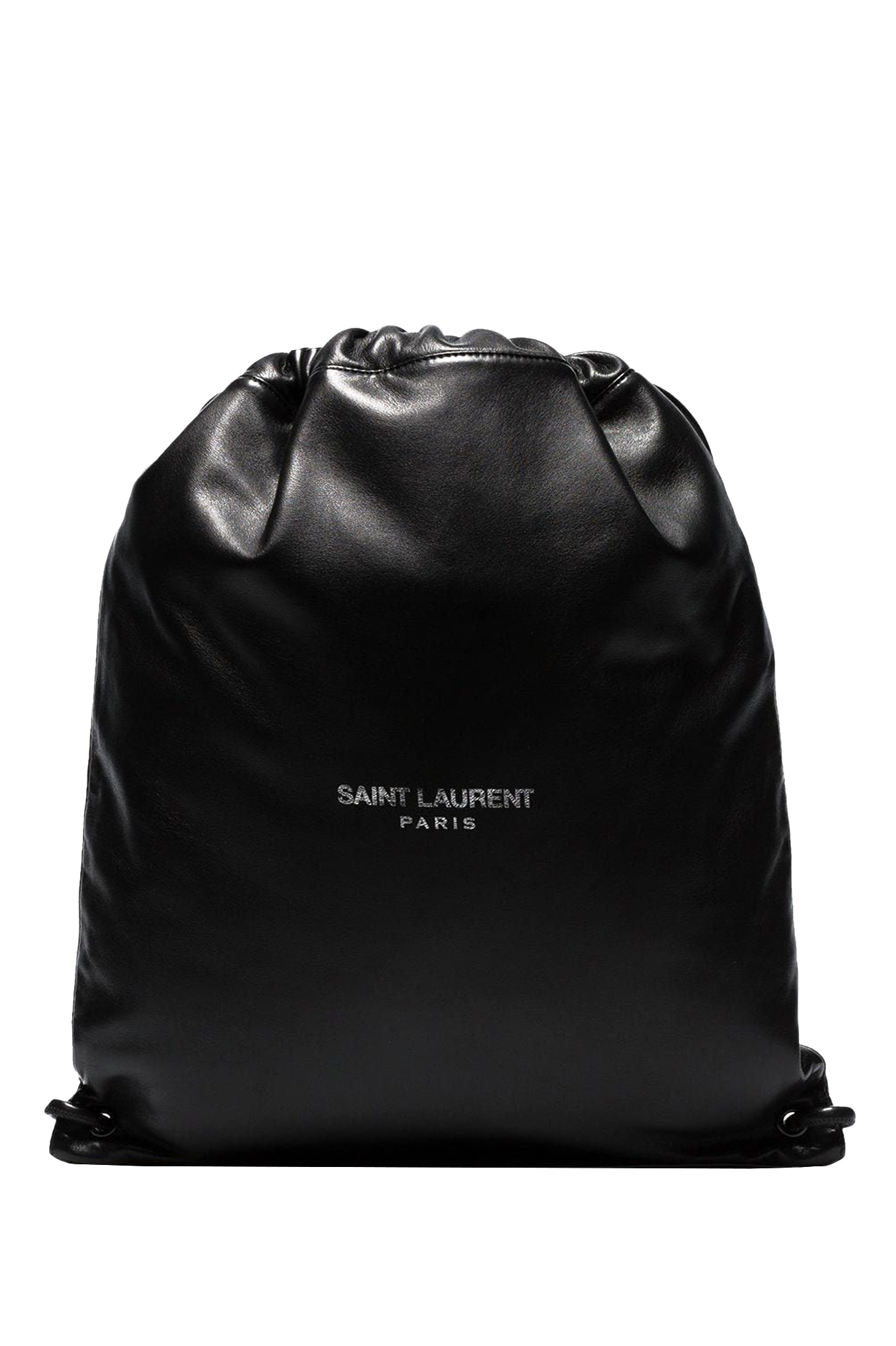 Saint Laurent Teddy Nappa Leather Backpack In Black