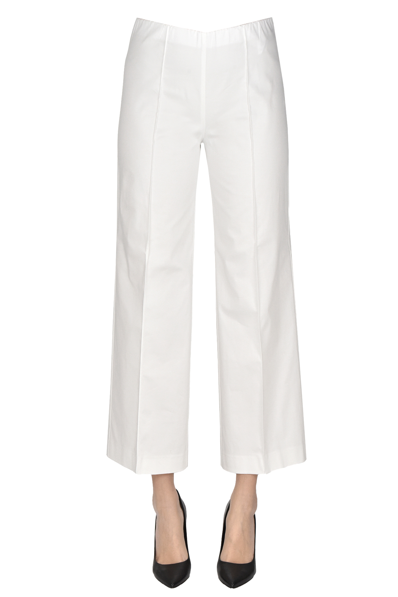 Blukey Cotton Trousers In White