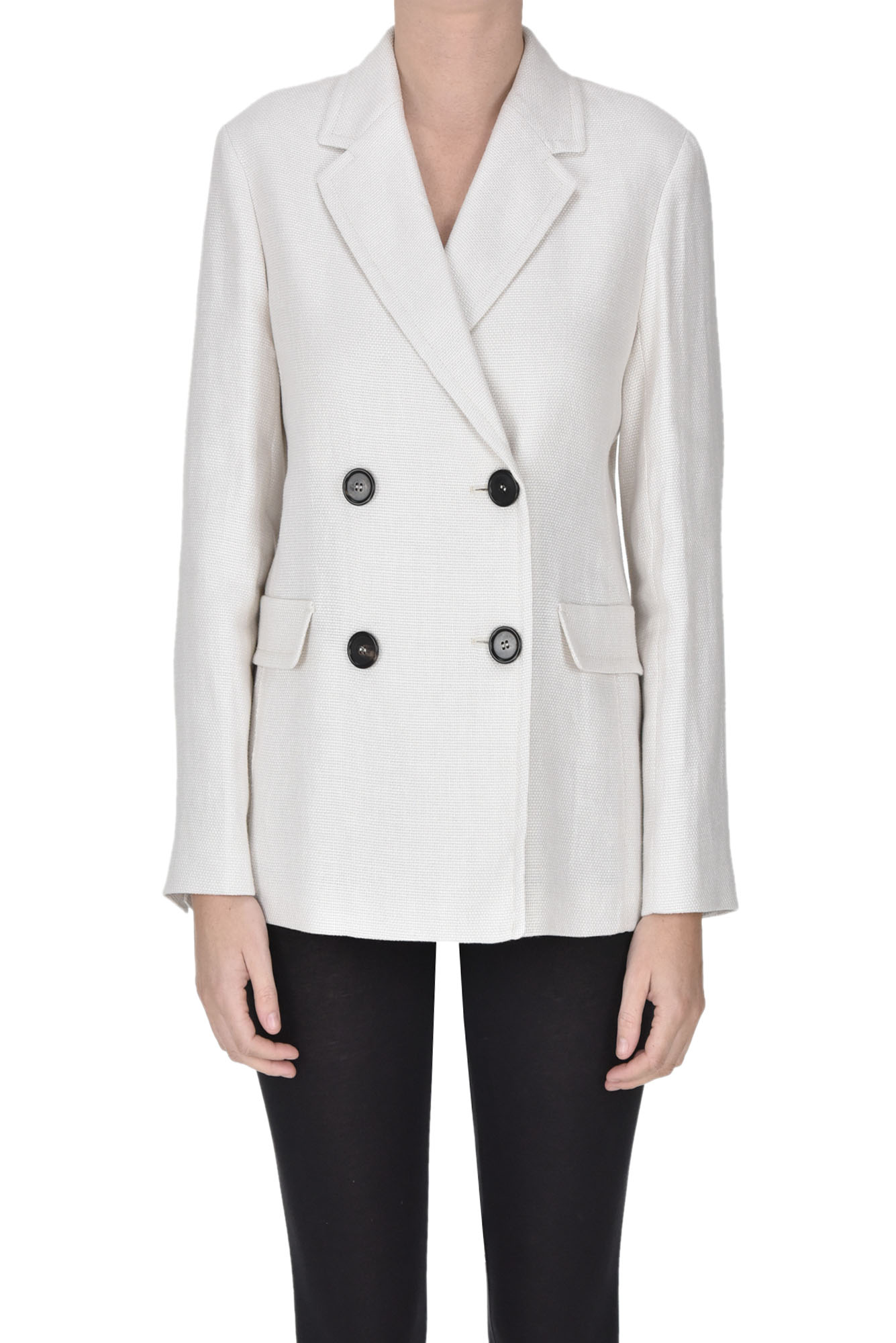 's Max Mara Oliver Double-breasted Blazer In Ivory