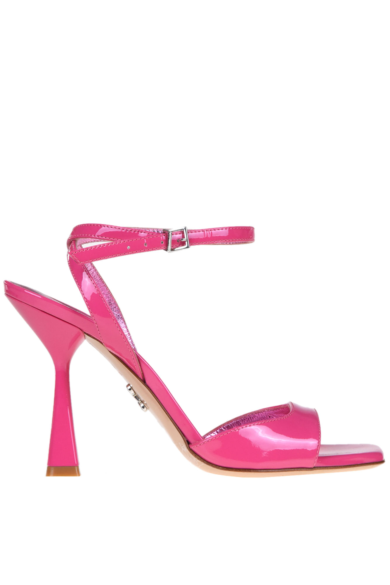 Shop Sergio Levantesi Tania Patent Leather Sandals In Shocking Pink