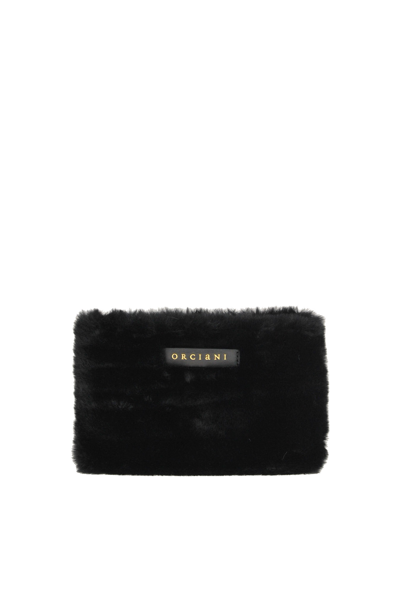 Orciani Eco-fur Pouch In Black