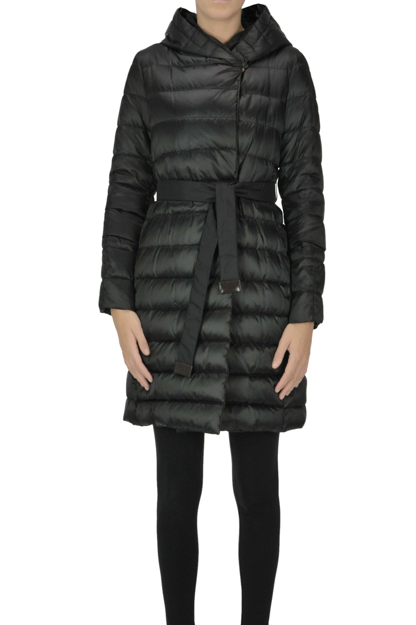 Max Mara Novef Quilted Down Jacket In Black