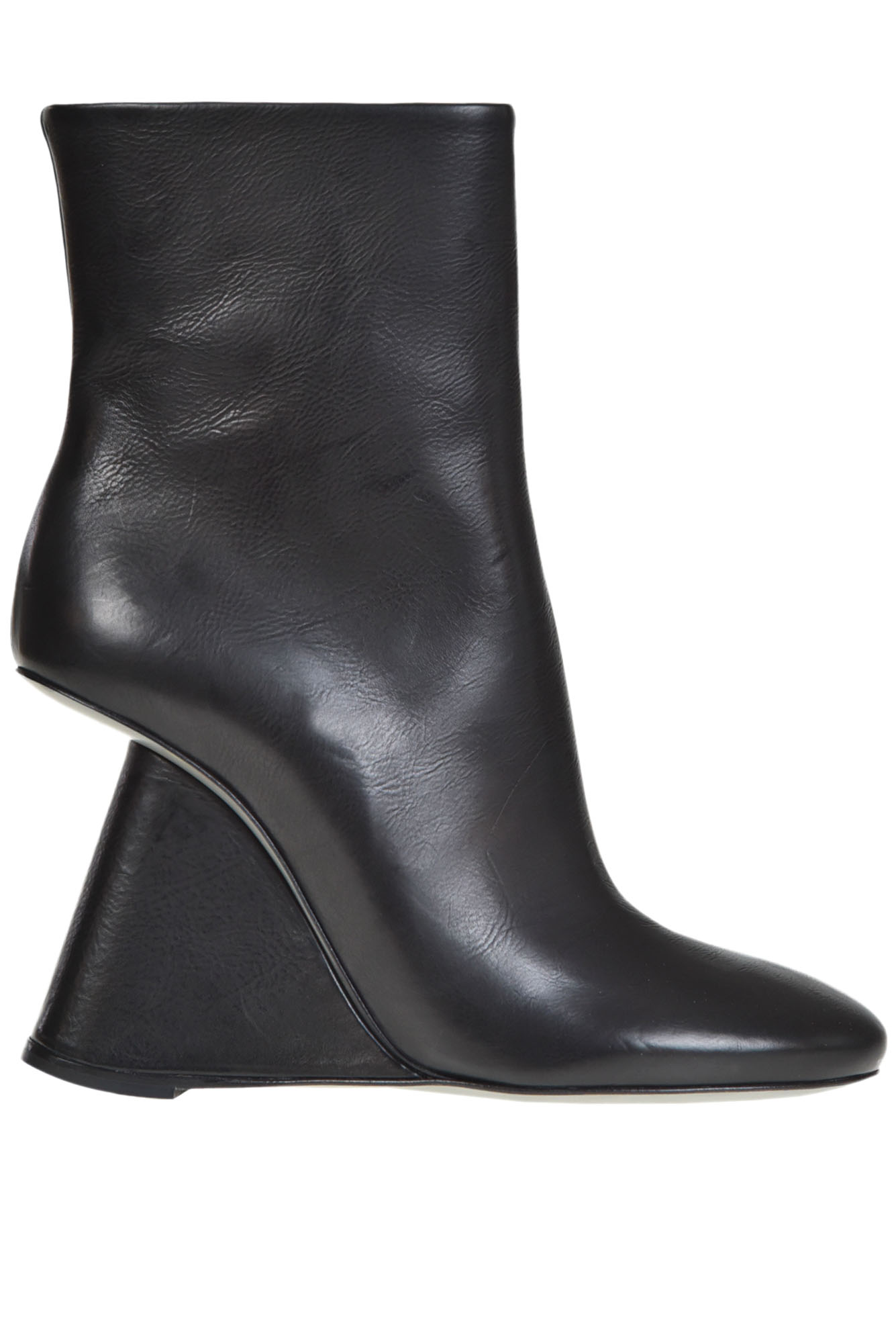 Malloni Wedge Ankle Boots In Black