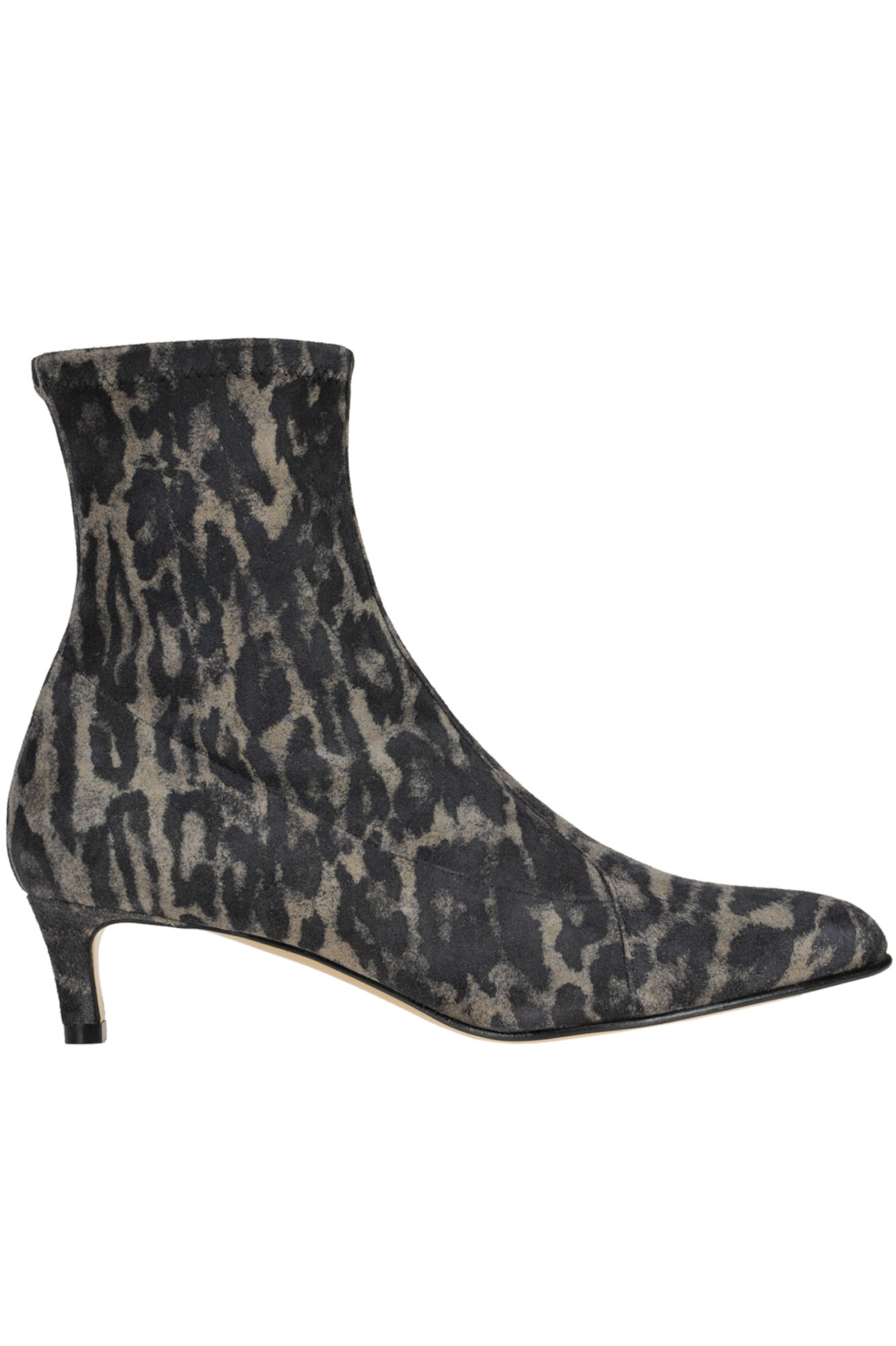 Antonio Barbato Animal Print Ankle-boots In Charcoal