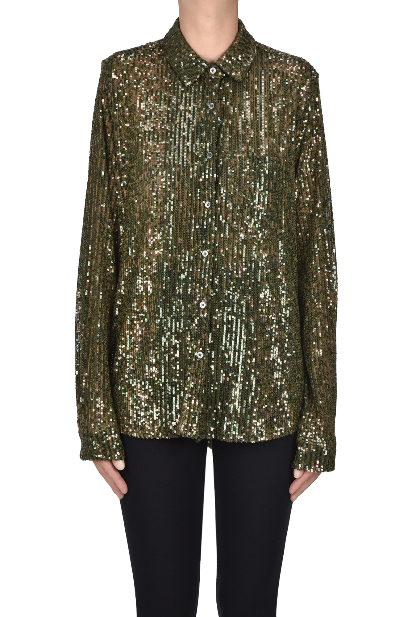 Bellerose Sequined Shirt In Multi