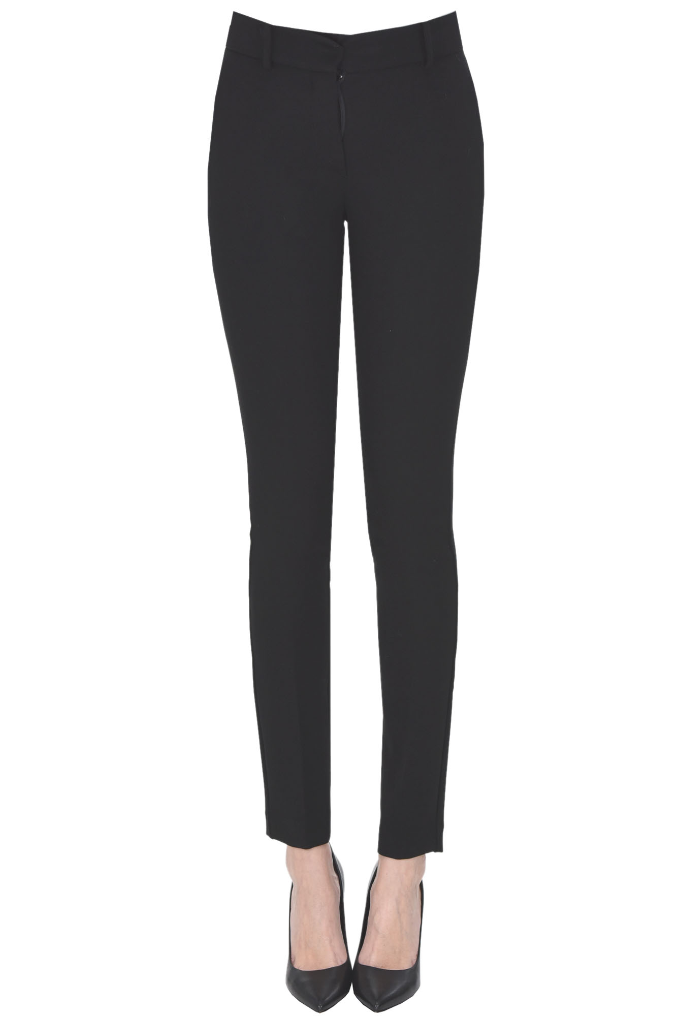 Jersey cigarette trousers